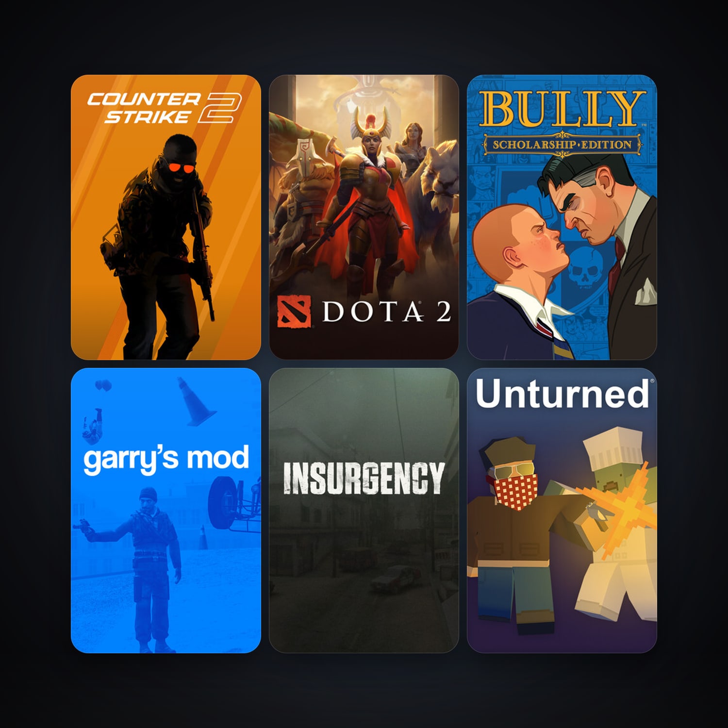 Dota 2 + CS2 Prime, 6 games, clean — HabibiAccounts