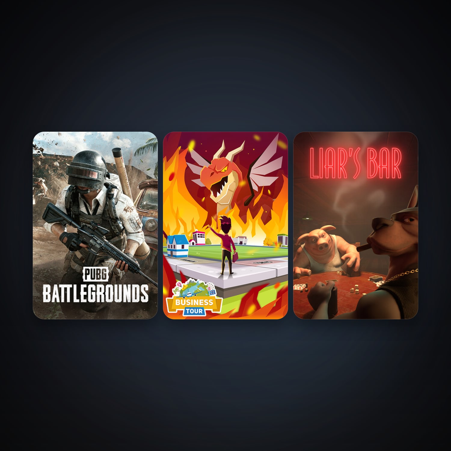 Business Tour - Board Game with Online Multiplayer + PUBG: BATTLEGROUNDS, 4 games, clean — HabibiAccounts