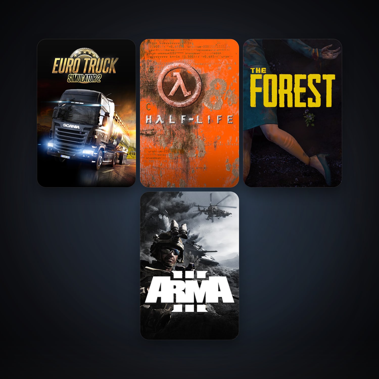 Half-Life + Arma 3, 10 games, clean — HabibiAccounts