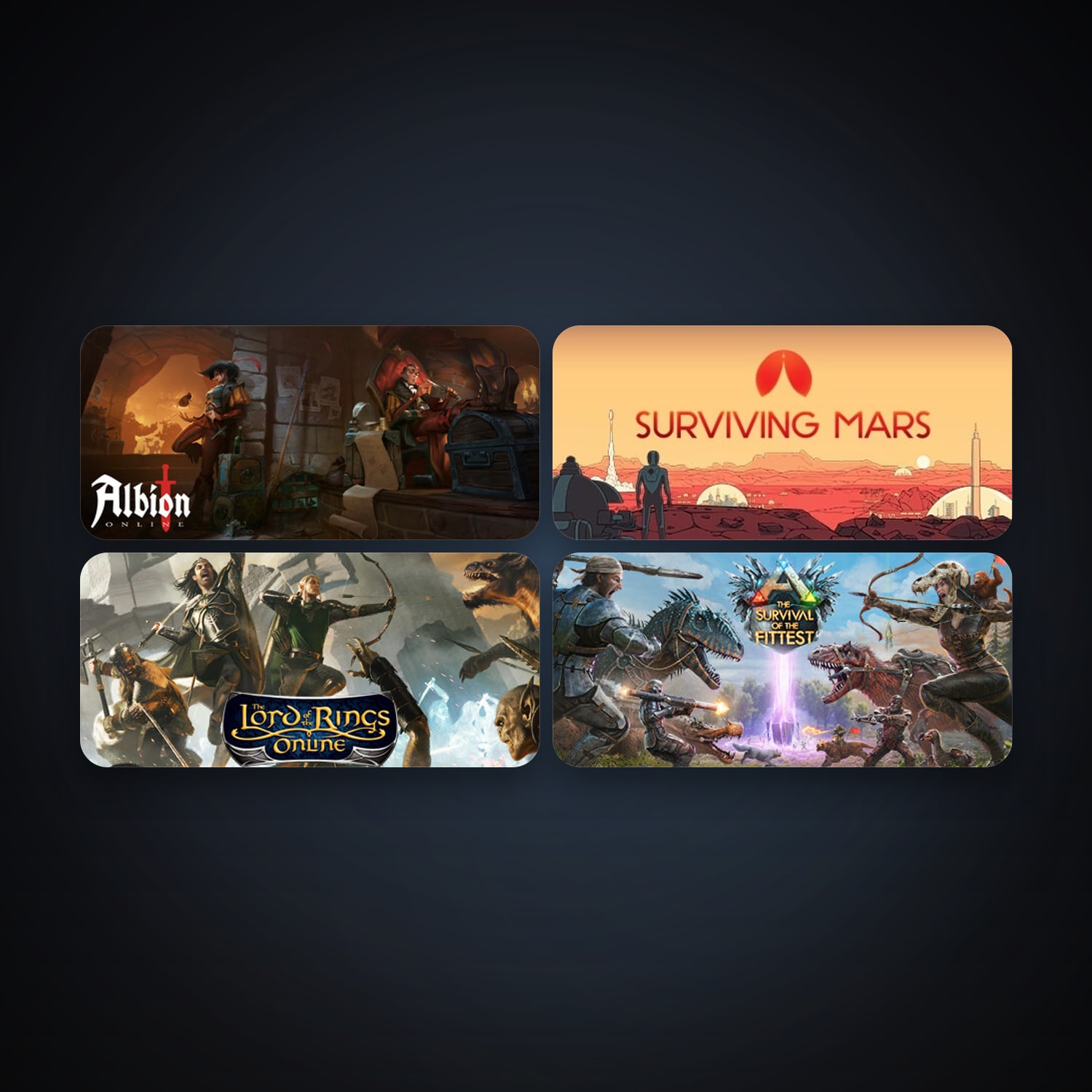 The Lord of the Rings Online + ARK: The Survival Of The Fittest, 5 games, clean — HabibiAccounts