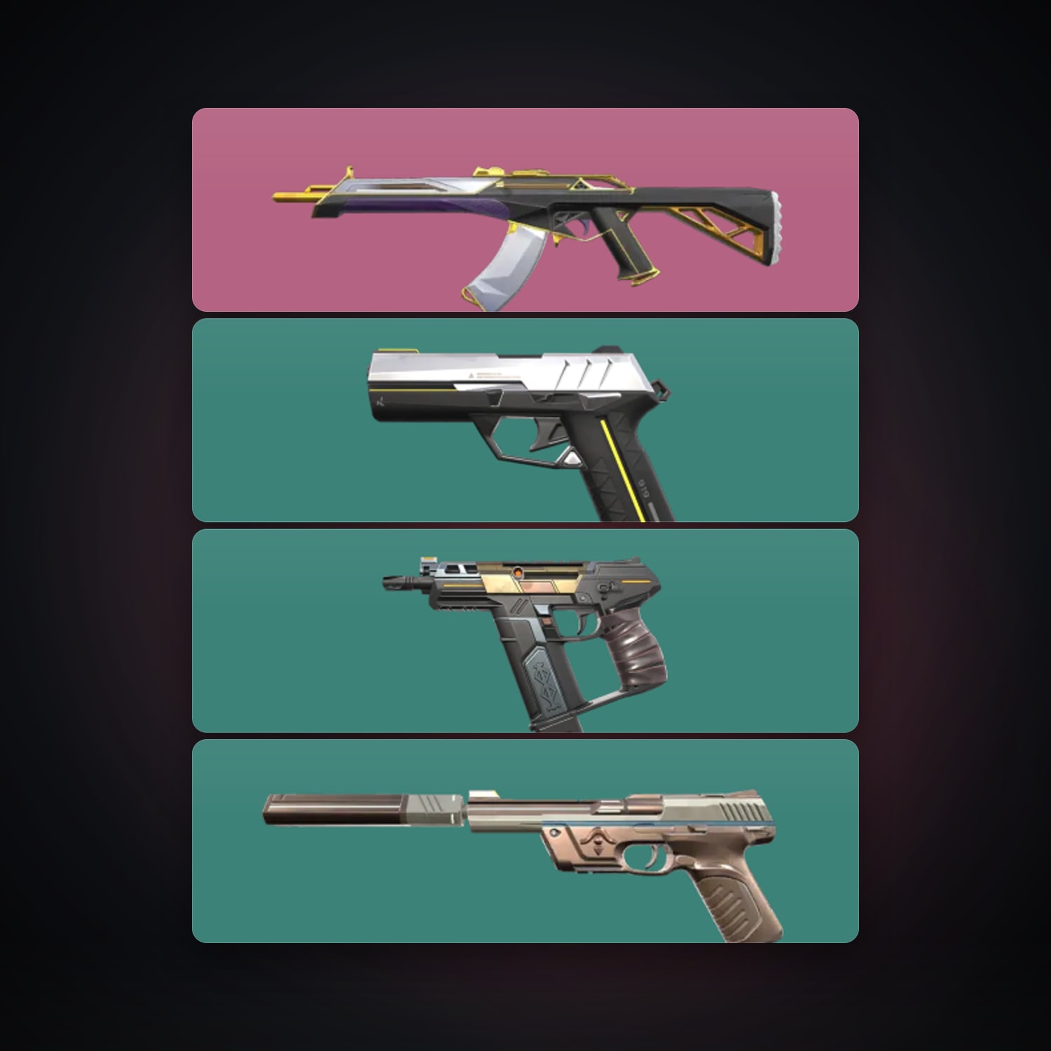 LA Silver 2 locker — 5 skins, lvl 44 — HabibiAccounts