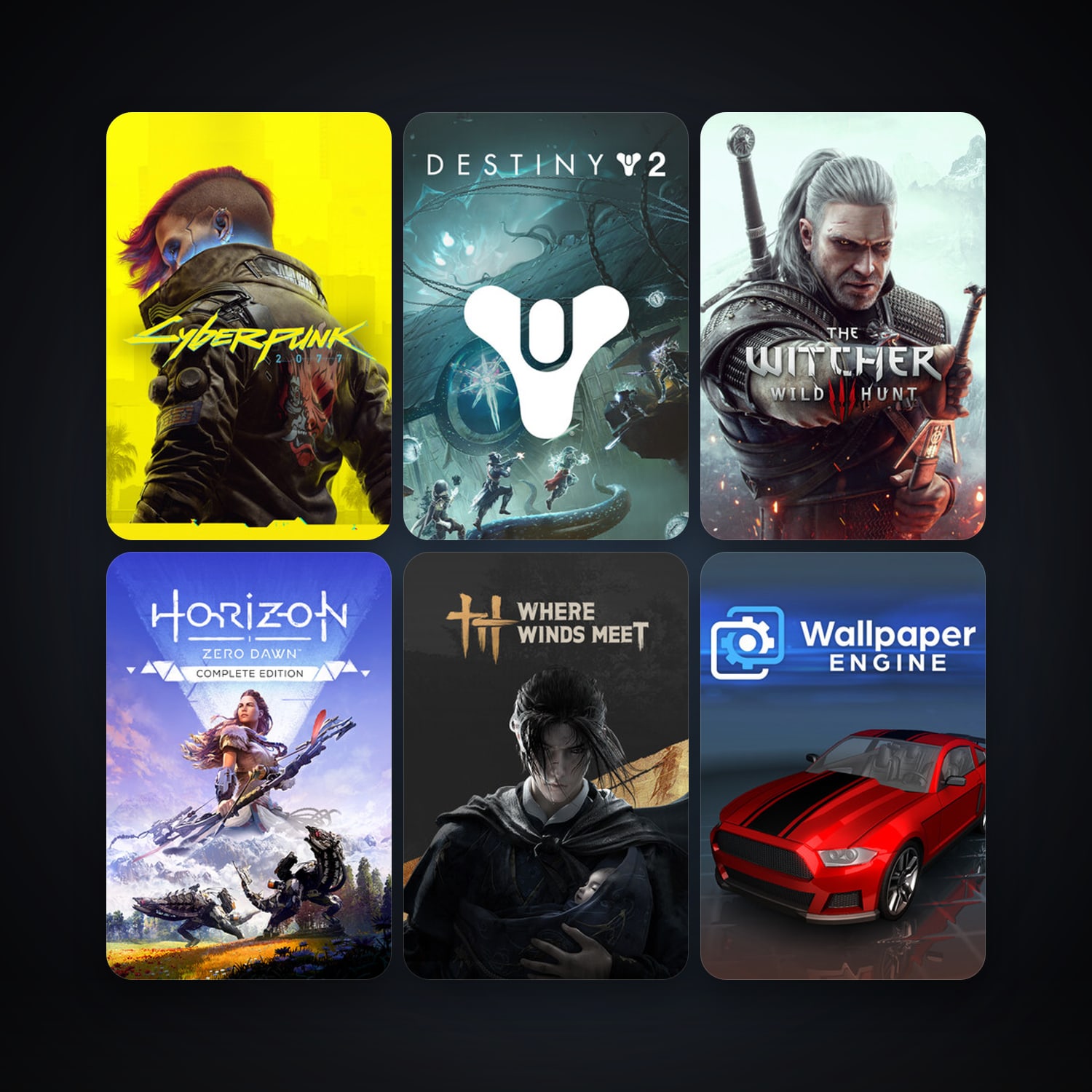 The Witcher 3: Wild Hunt + Wallpaper Engine, 17 games, clean — HabibiAccounts