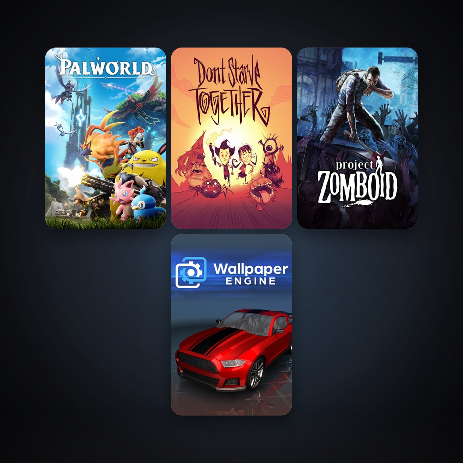 Project Zomboid + Don't Starve Together, 10 games, clean — HabibiAccounts