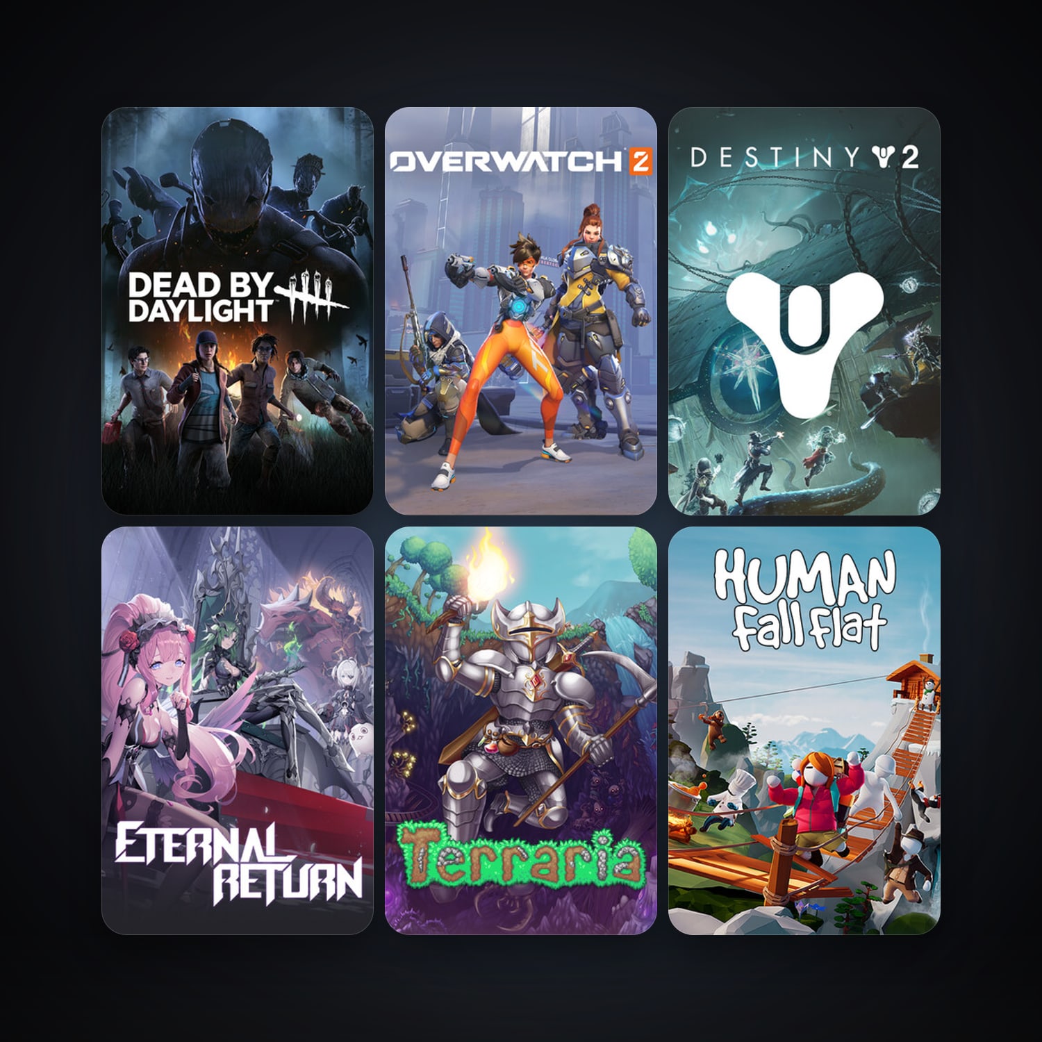 Terraria + Dead by Daylight, 8 games, clean — HabibiAccounts