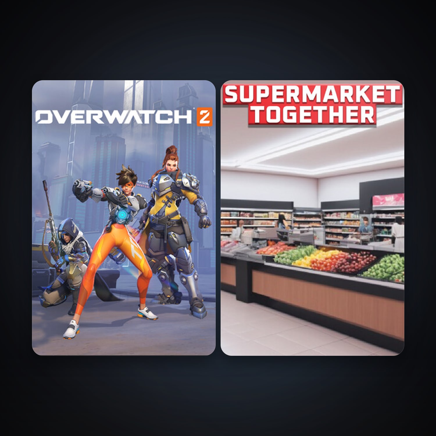 Overwatch 2 + Supermarket Together, 3 games, clean — HabibiAccounts