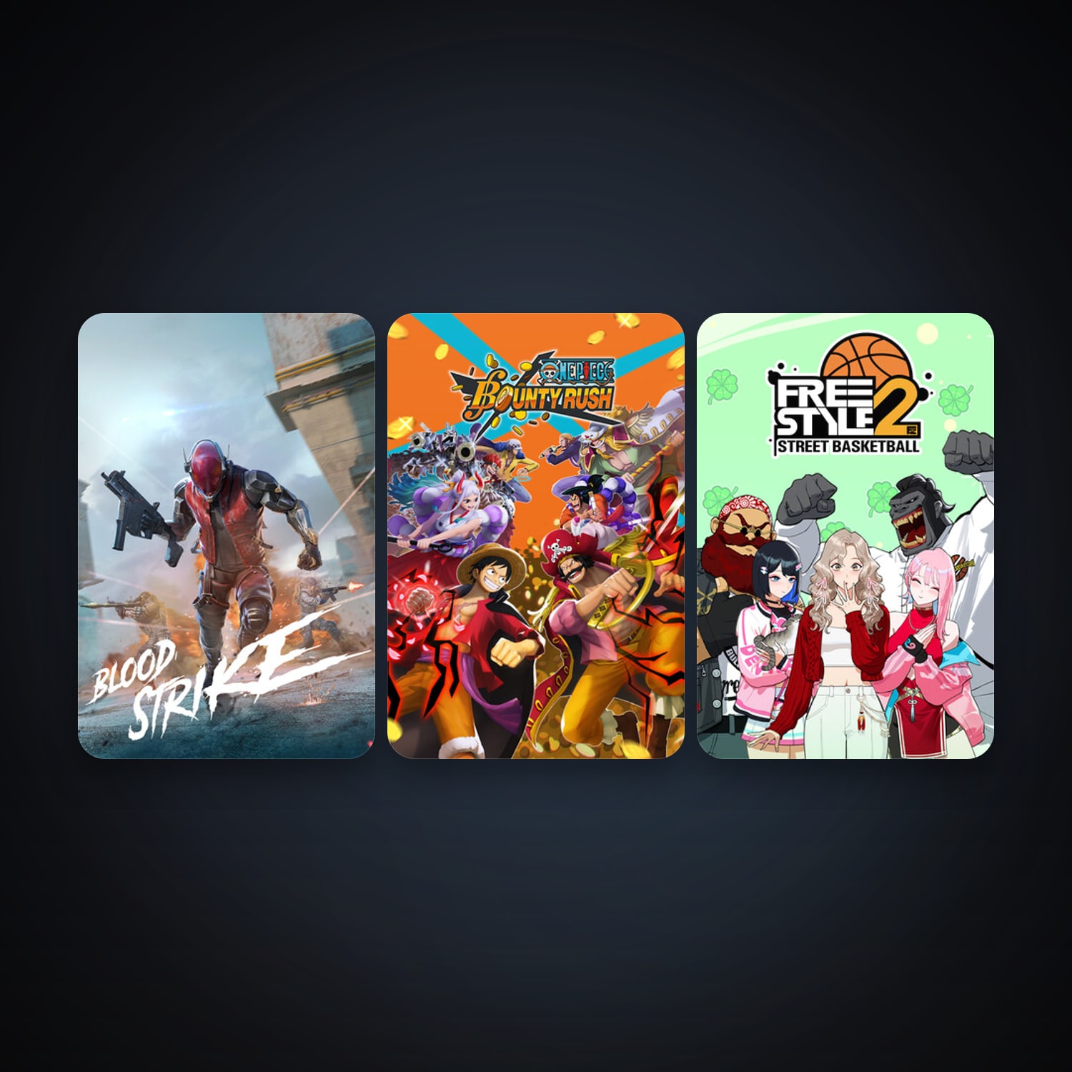 Freestyle 2: Street Basketball + ONE PIECE Bounty Rush, 11 games, clean — HabibiAccounts