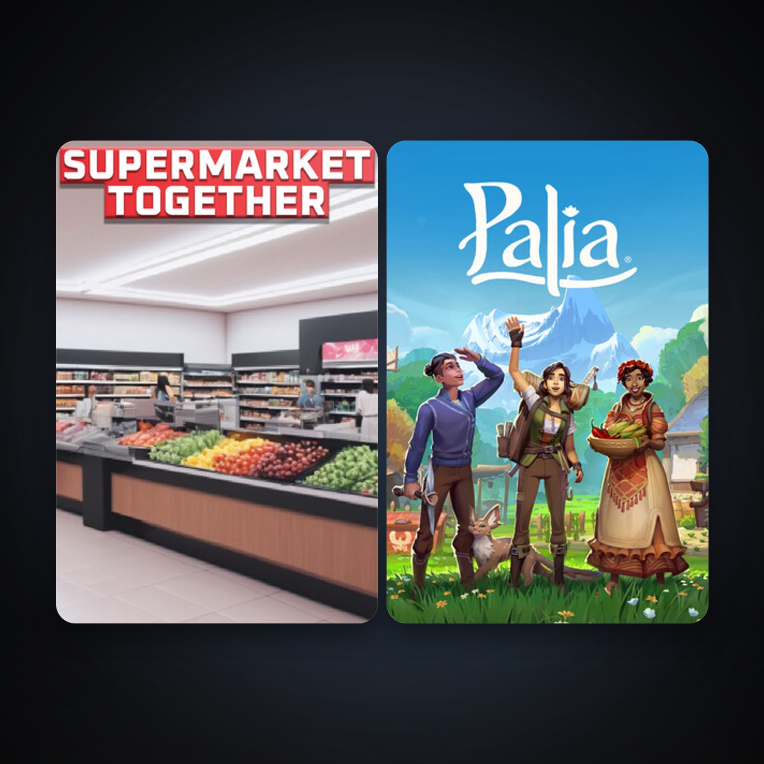 Palia + Supermarket Together, 10 games, clean — HabibiAccounts