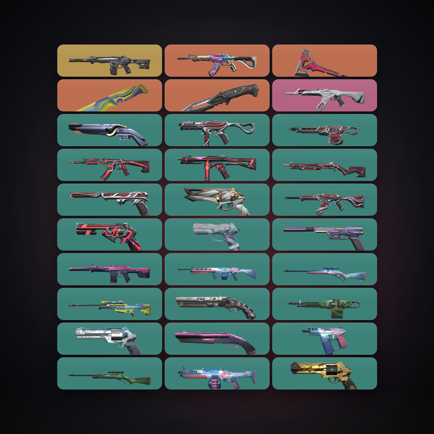 EU Plat 1 locker — 3 knives, 41 skins, lvl 167 — HabibiAccounts
