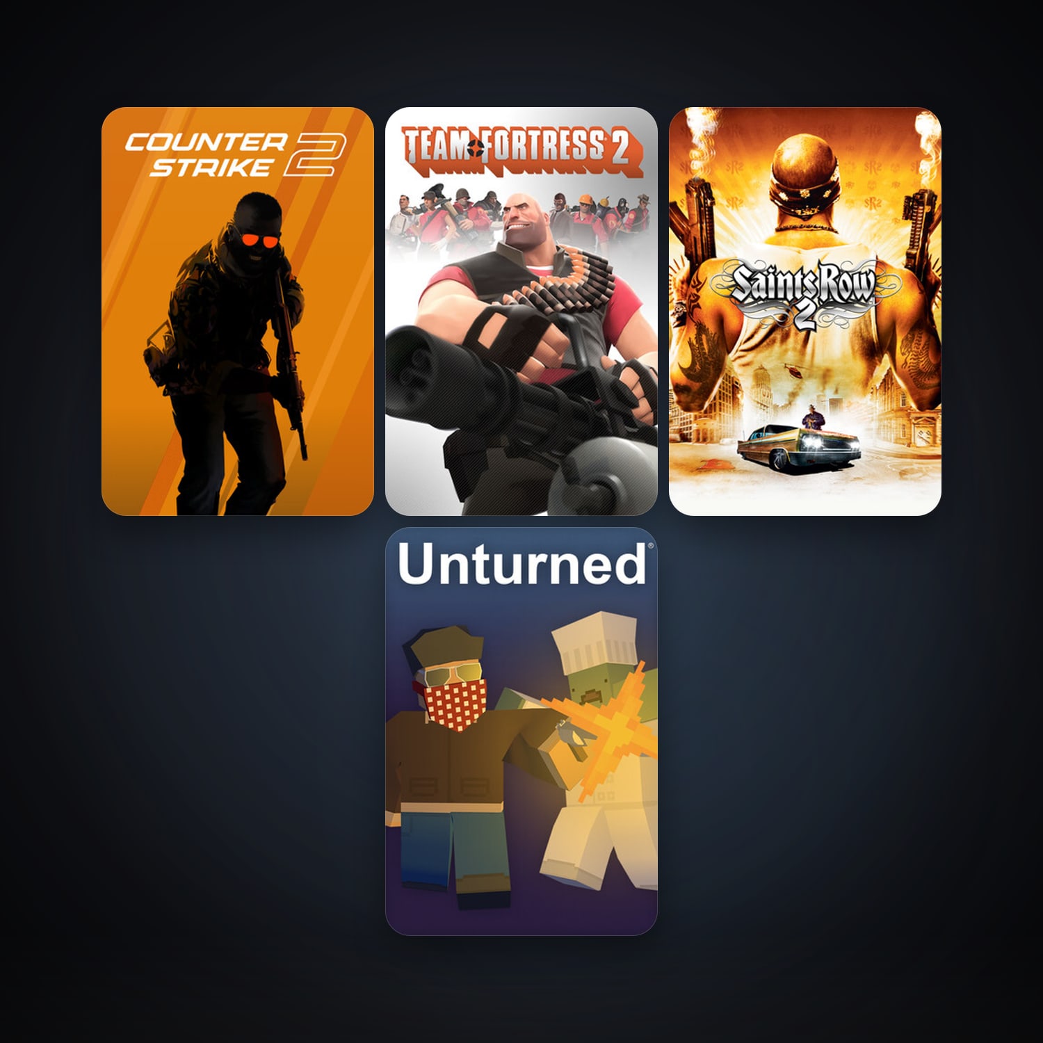 Team Fortress 2 + CS2 Prime, 6 games, clean — HabibiAccounts