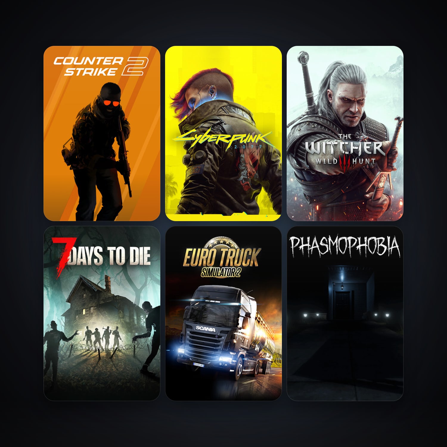 CS2 Prime + Euro Truck Simulator 2, 33 games, clean — HabibiAccounts