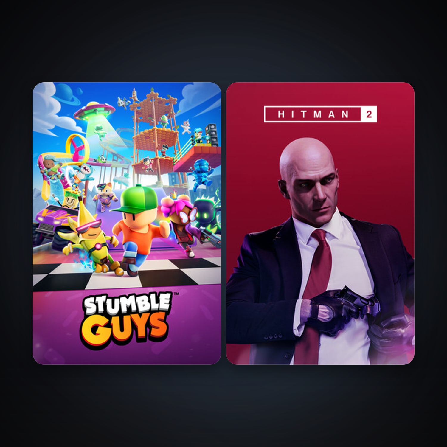 HITMAN 2 + Stumble Guys, 5 games, clean — HabibiAccounts