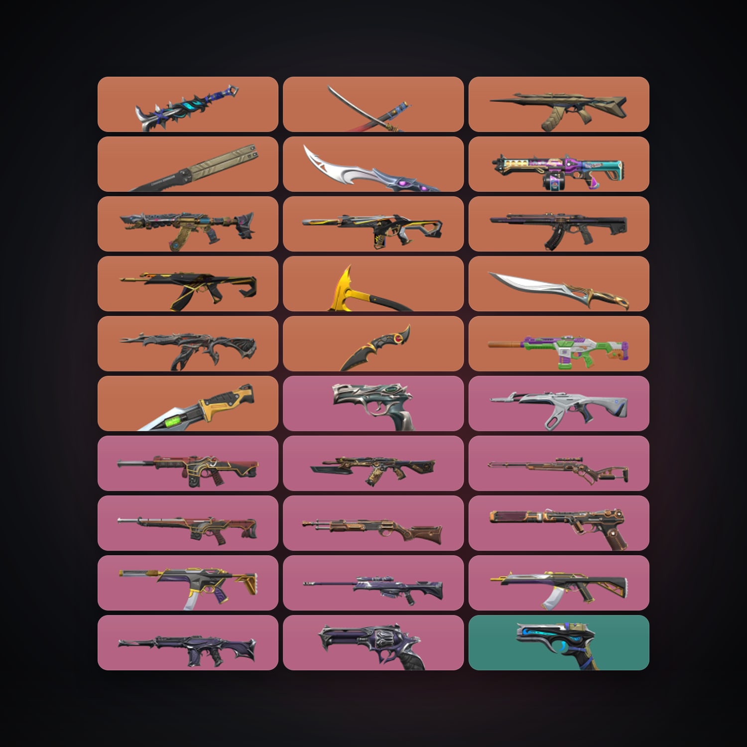 BR Plat 1 locker — 8 knives, 118 skins, lvl 404 — HabibiAccounts