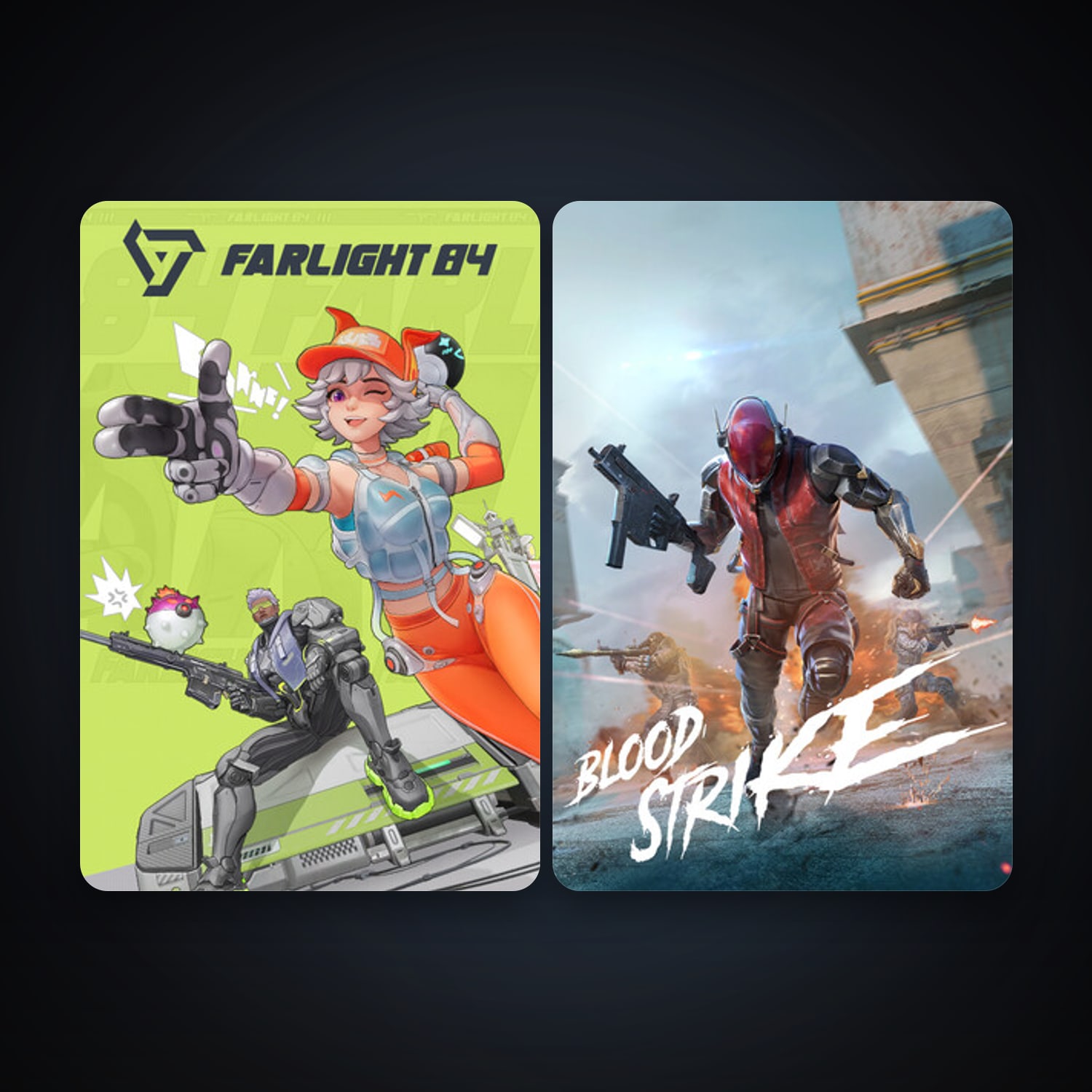 Farlight 84 + Blood Strike, 2 games, clean — HabibiAccounts