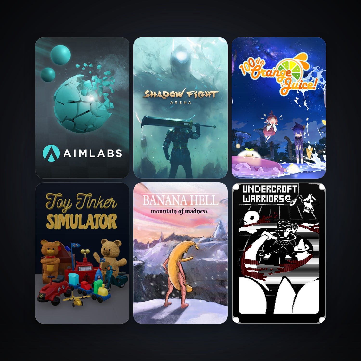 100% Orange Juice + Aimlabs, 8 games, clean — HabibiAccounts