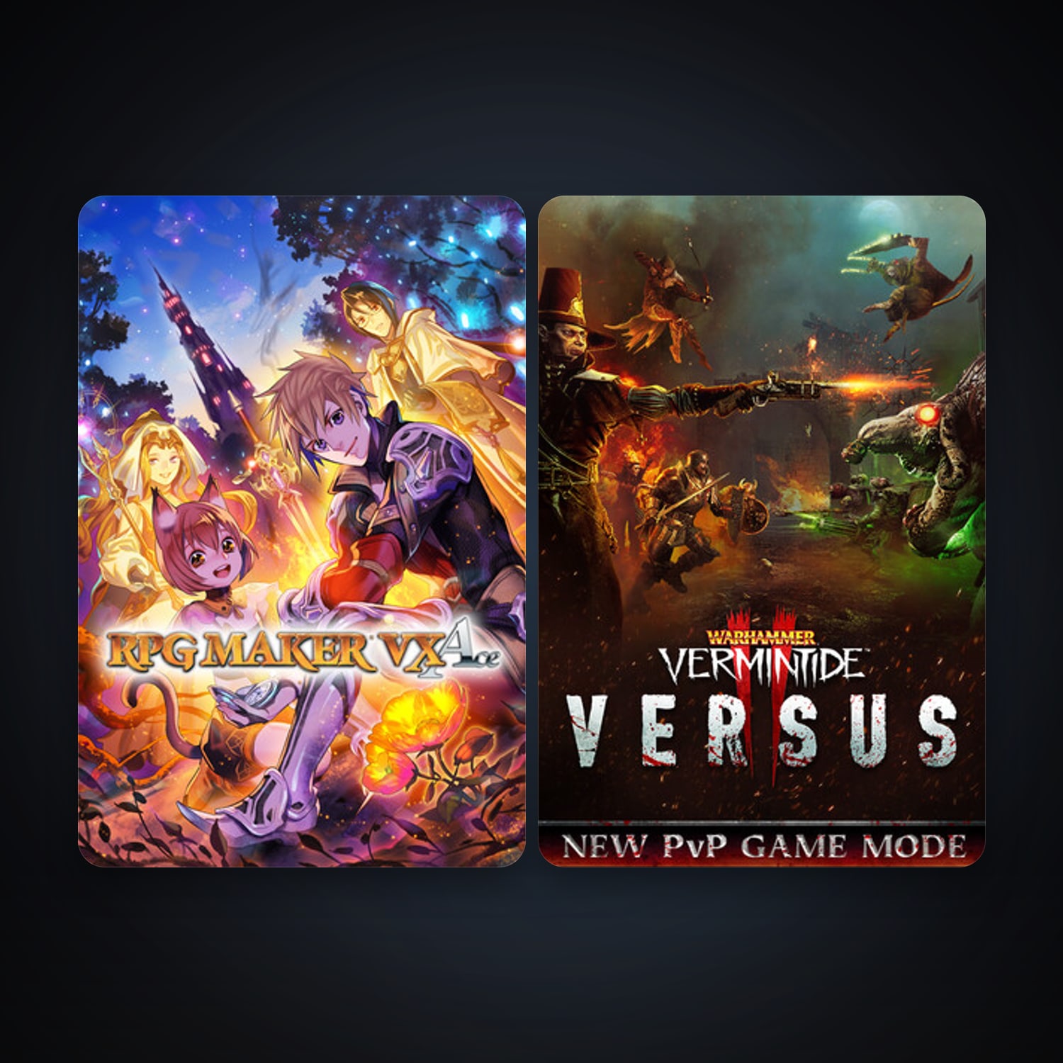RPG Maker VX Ace + Warhammer: Vermintide 2, 7 games, clean — HabibiAccounts