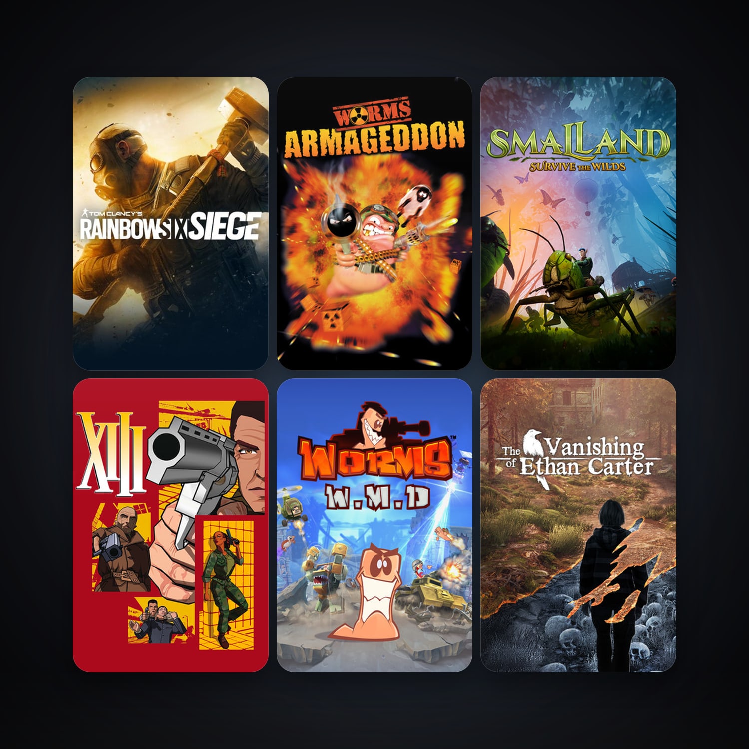 Worms Armageddon + The Vanishing of Ethan Carter, 9 games, clean — HabibiAccounts