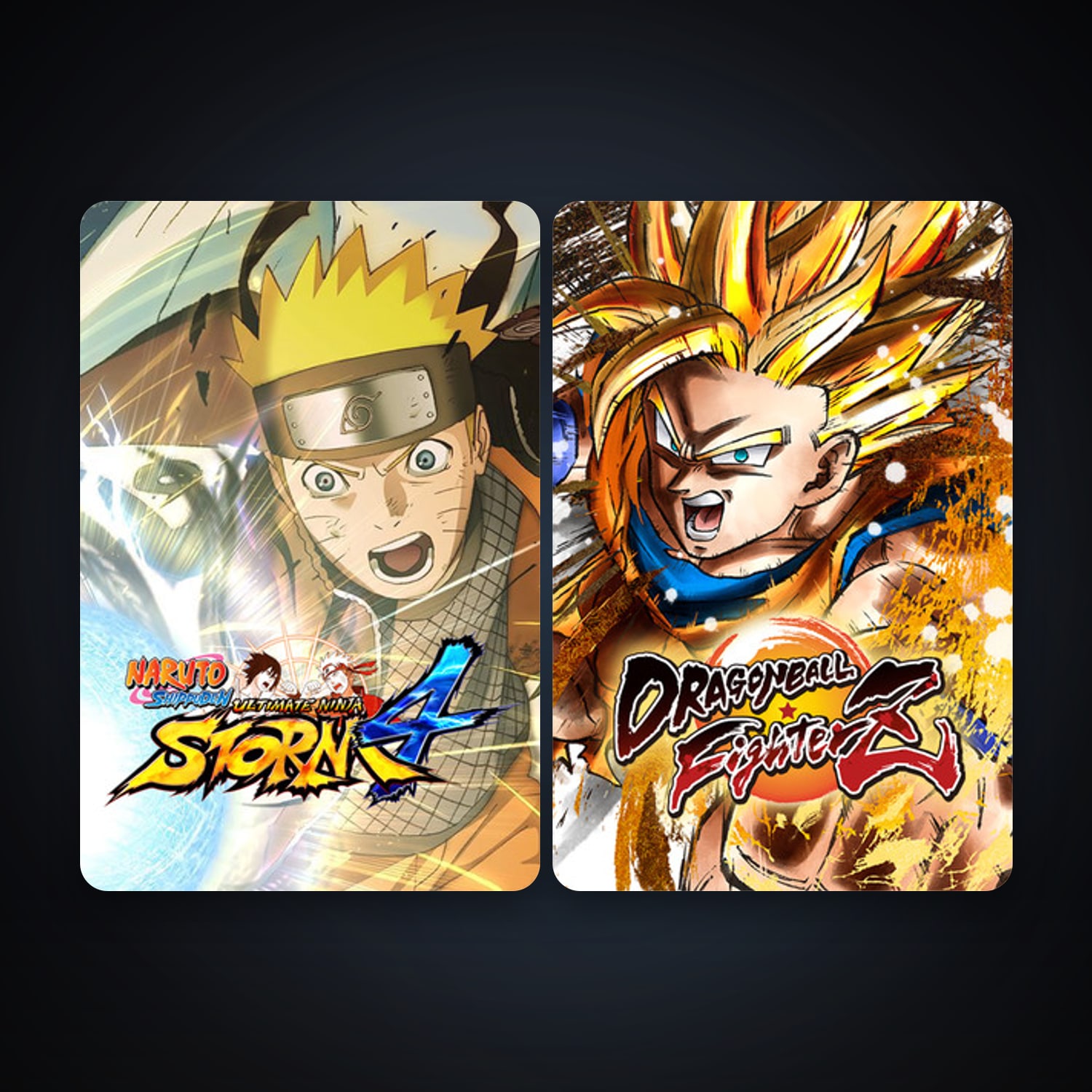 NARUTO SHIPPUDEN: Ultimate Ninja STORM 4 + DRAGON BALL FighterZ, 3 games, clean — HabibiAccounts