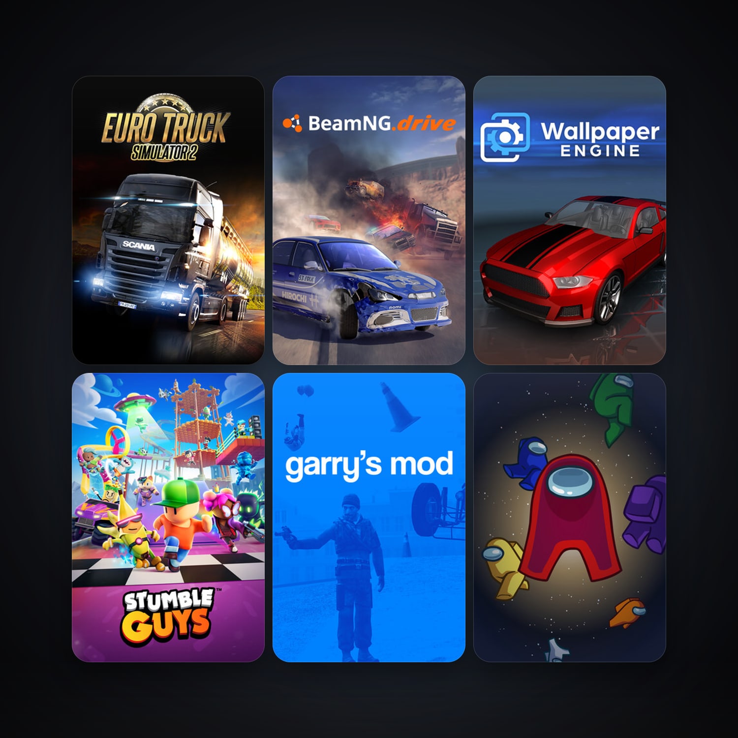 Garry's Mod + Euro Truck Simulator 2, 21 games, clean — HabibiAccounts