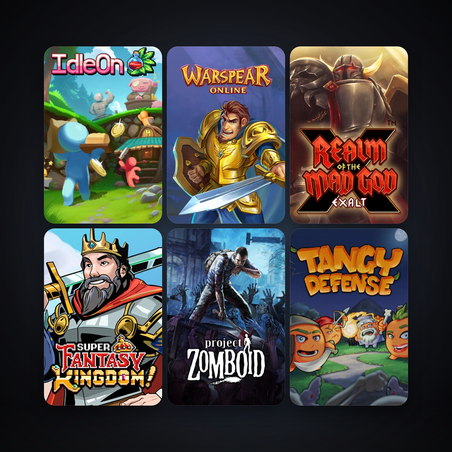 Project Zomboid + Realm of the Mad God, 15 games, clean — HabibiAccounts