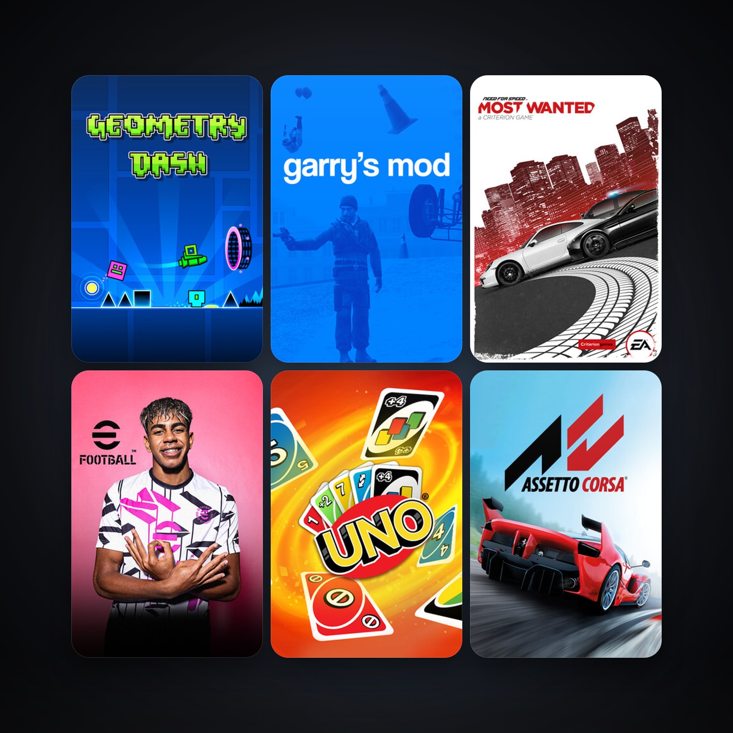 Garry's Mod + Assetto Corsa, 14 games, clean — HabibiAccounts