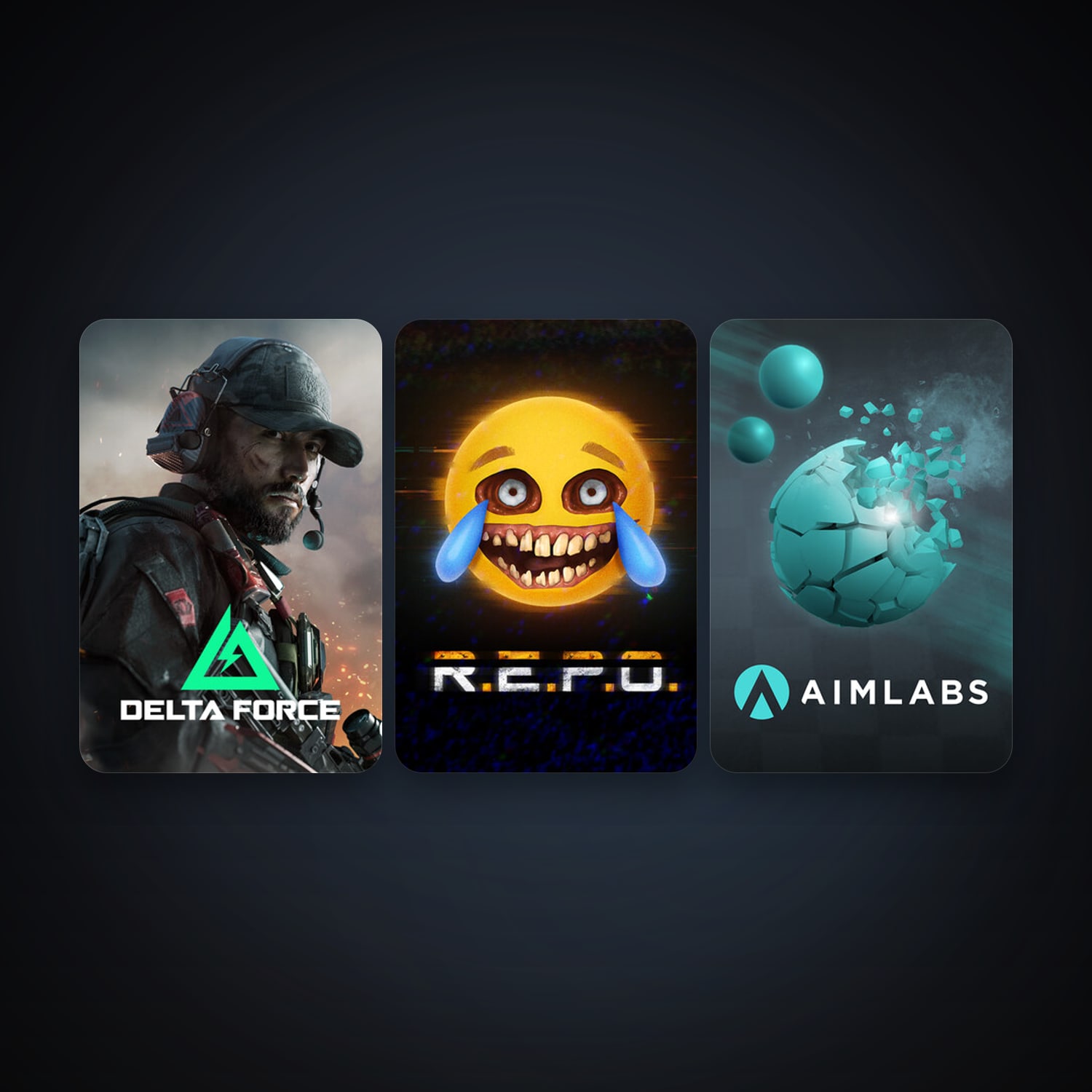 Aimlabs + Delta Force: Hawk Ops, 13 games, clean — HabibiAccounts