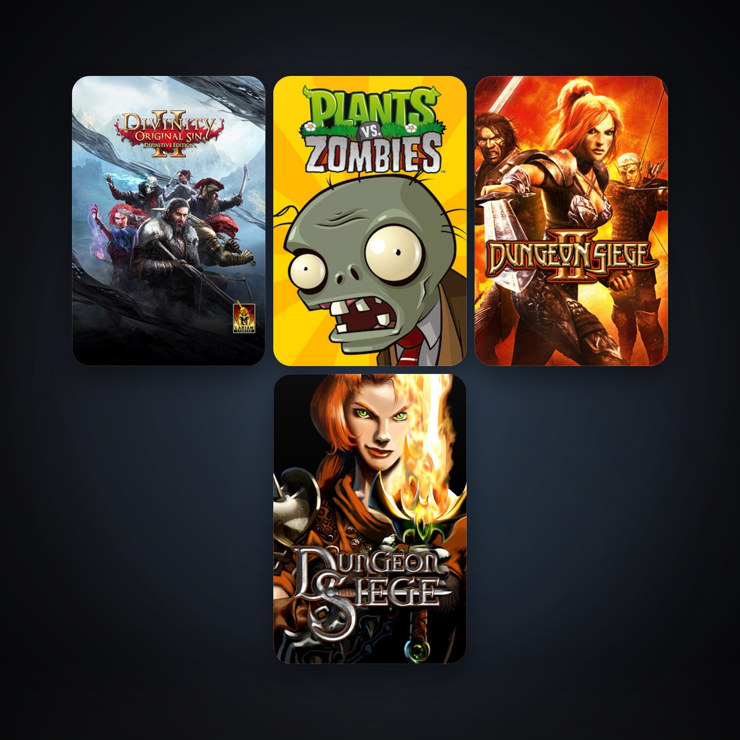 Plants vs. Zombies GOTY Edition + Dungeon Siege, 5 games, clean — HabibiAccounts