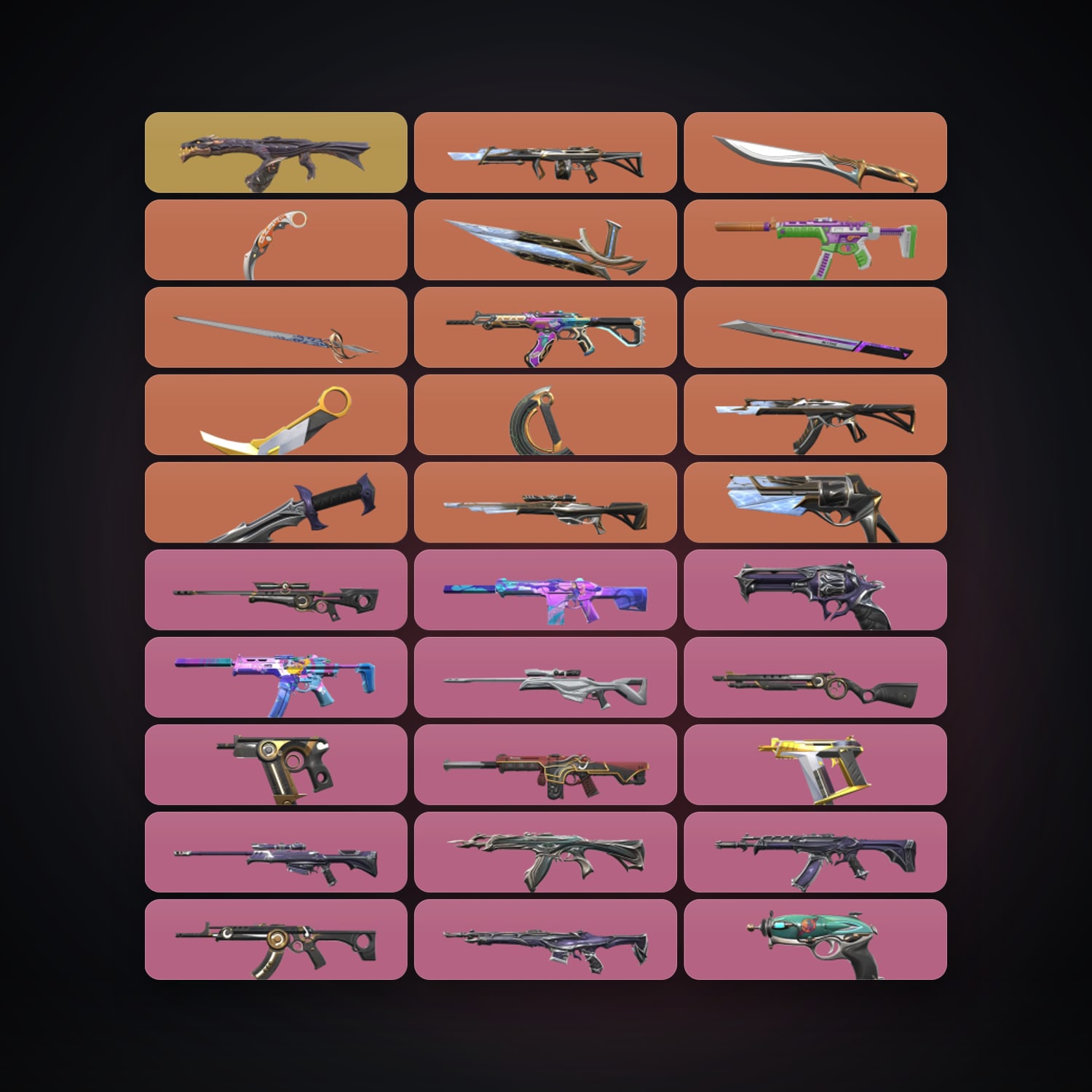 AP Bronze 2 locker — 8 knives, 76 skins, lvl 21 — HabibiAccounts
