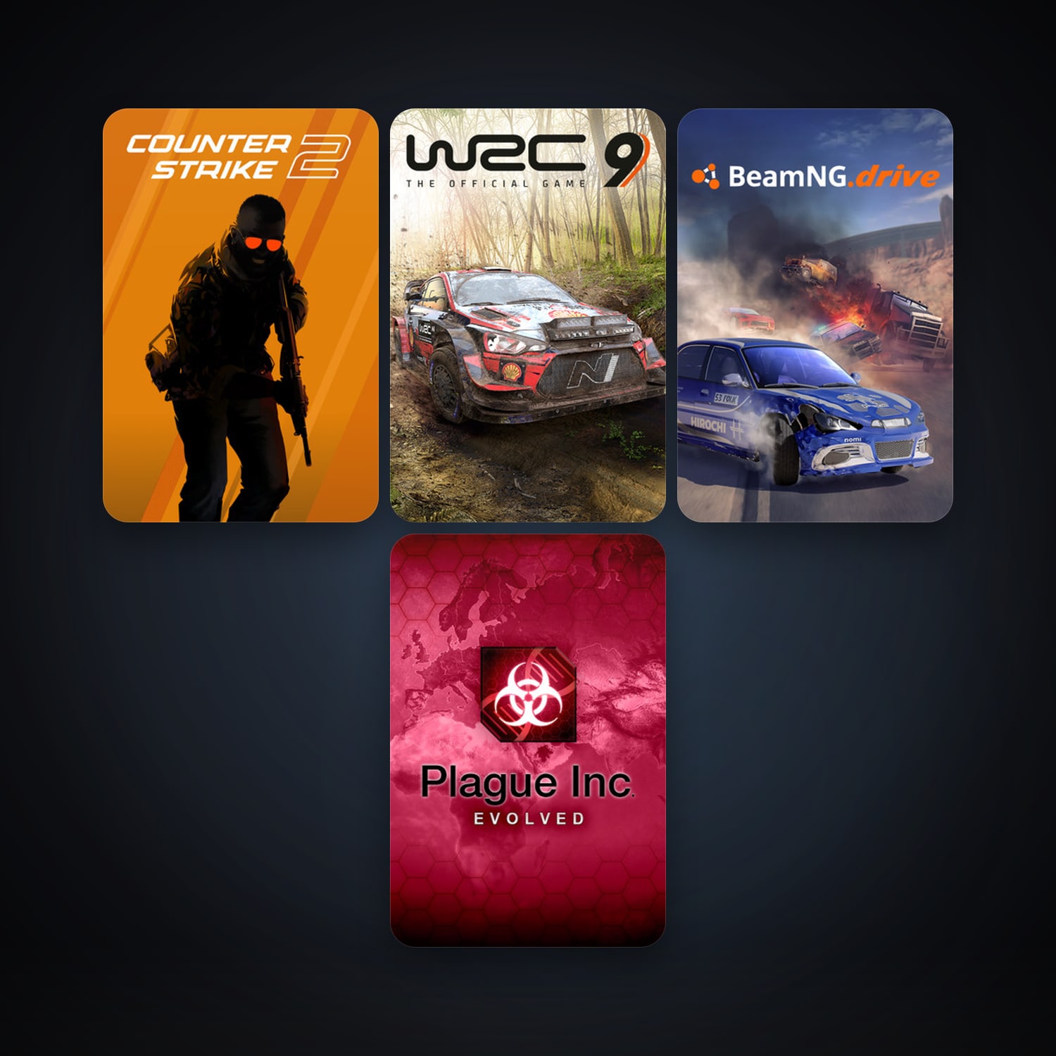 CS2 Prime + Plague Inc: Evolved, 5 games, clean — HabibiAccounts