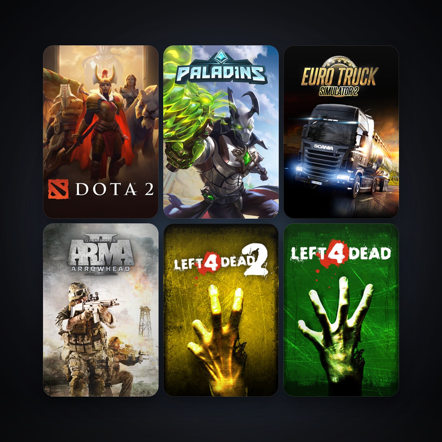 Left 4 Dead + Left 4 Dead 2, 31 games, Steam 17, clean — HabibiAccounts