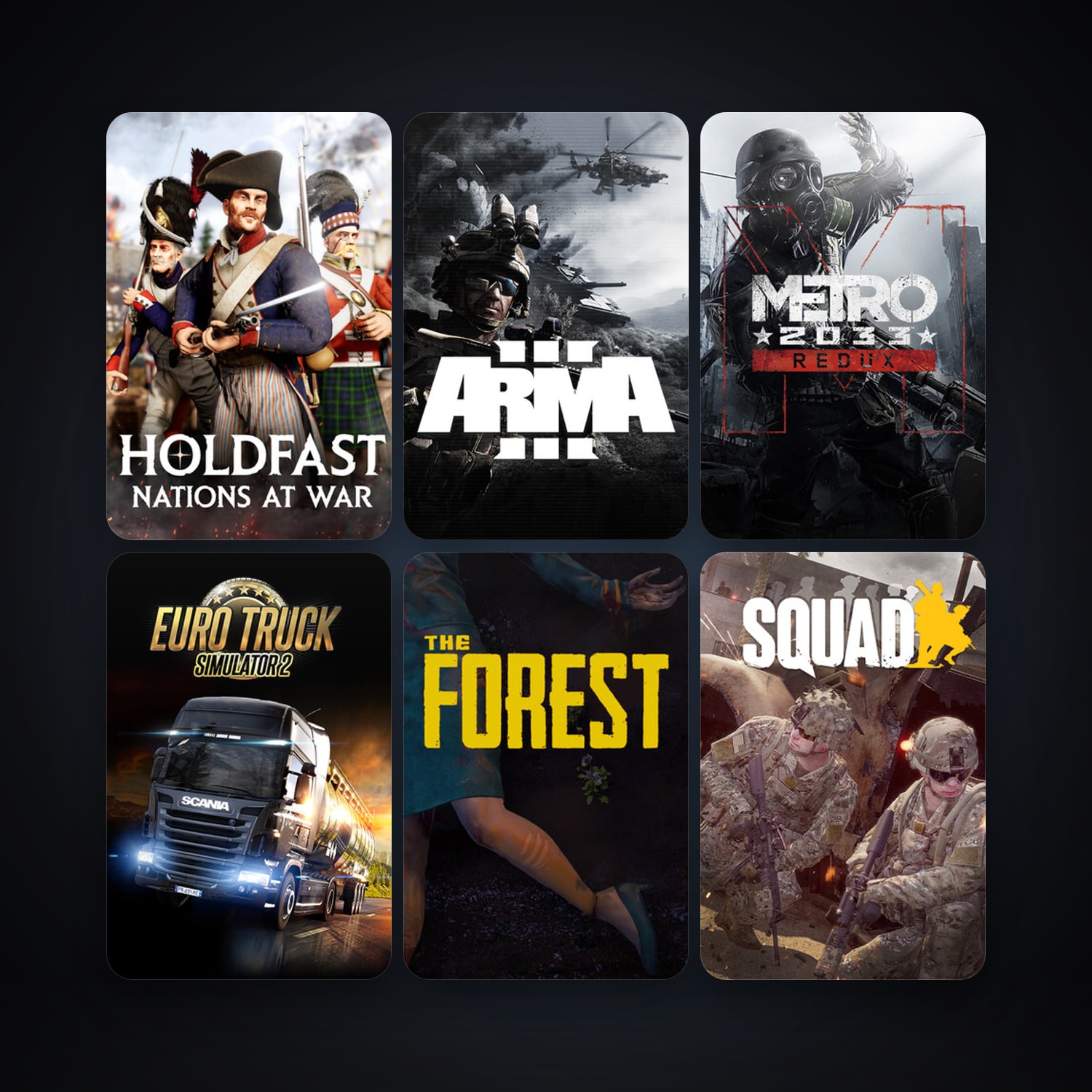 Borderlands 2 + Arma 3, 20 games, clean — HabibiAccounts