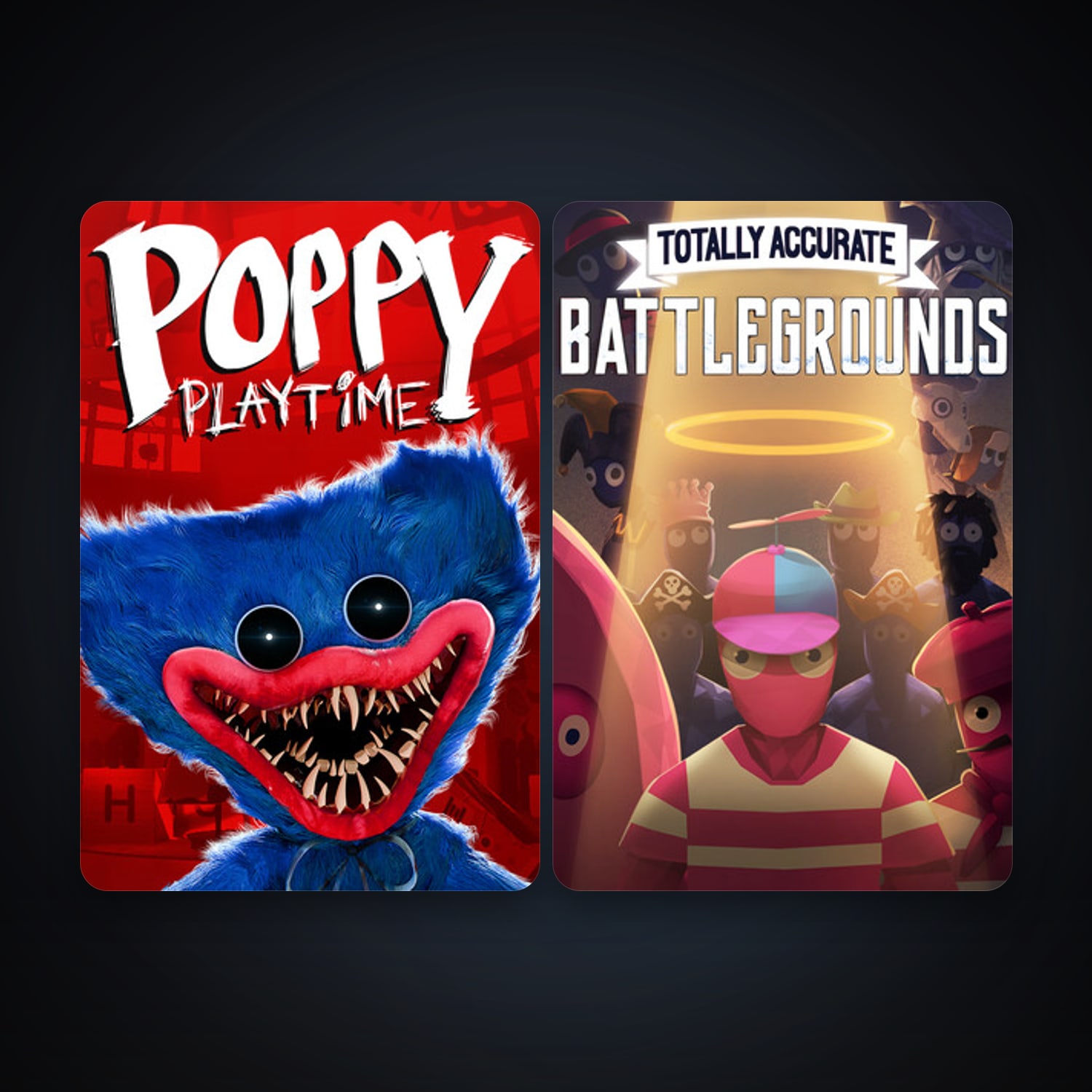 Totally Accurate Battlegrounds + Poppy Playtime, 8 games, clean — HabibiAccounts