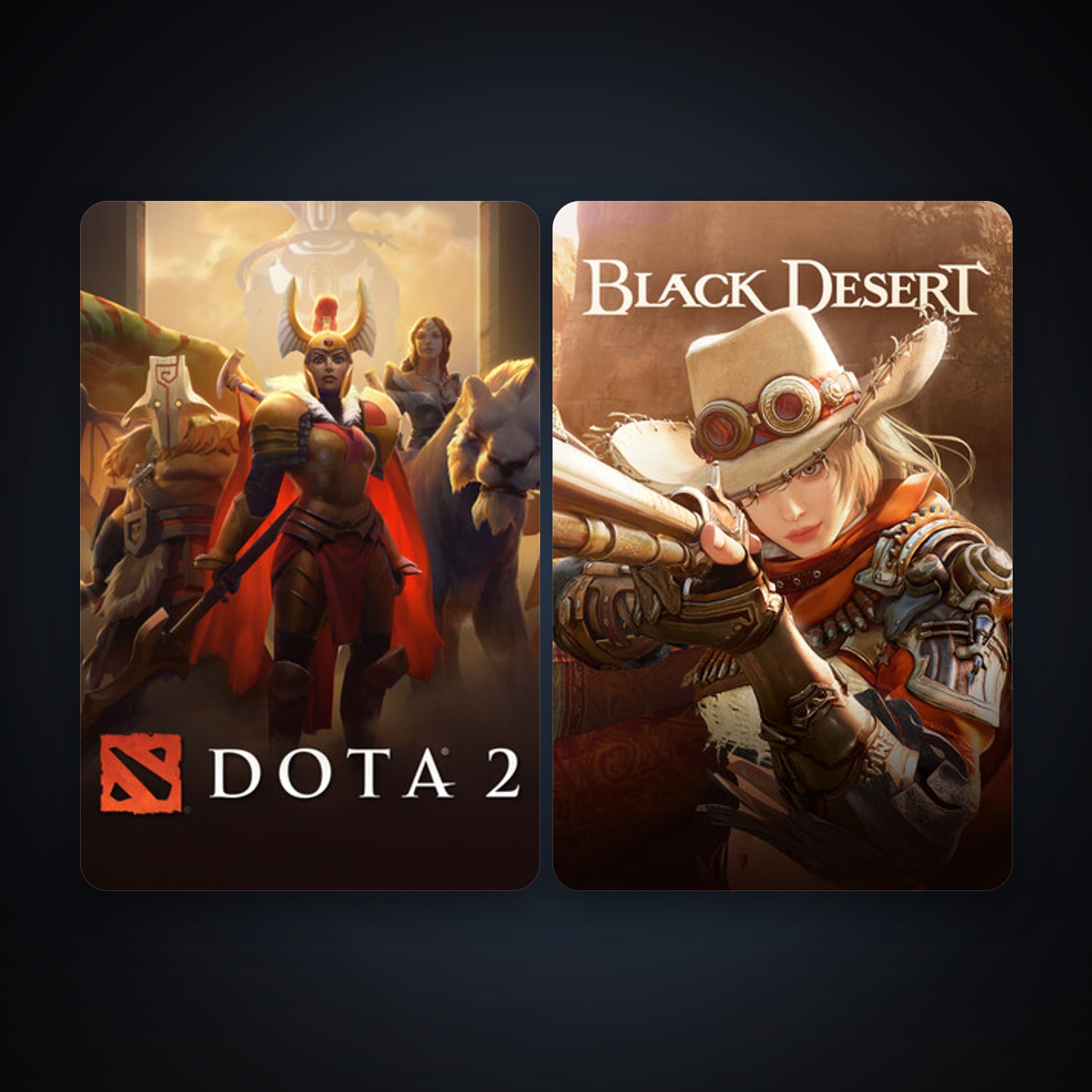 Dota 2 + Black Desert Online, 4 games, clean — HabibiAccounts