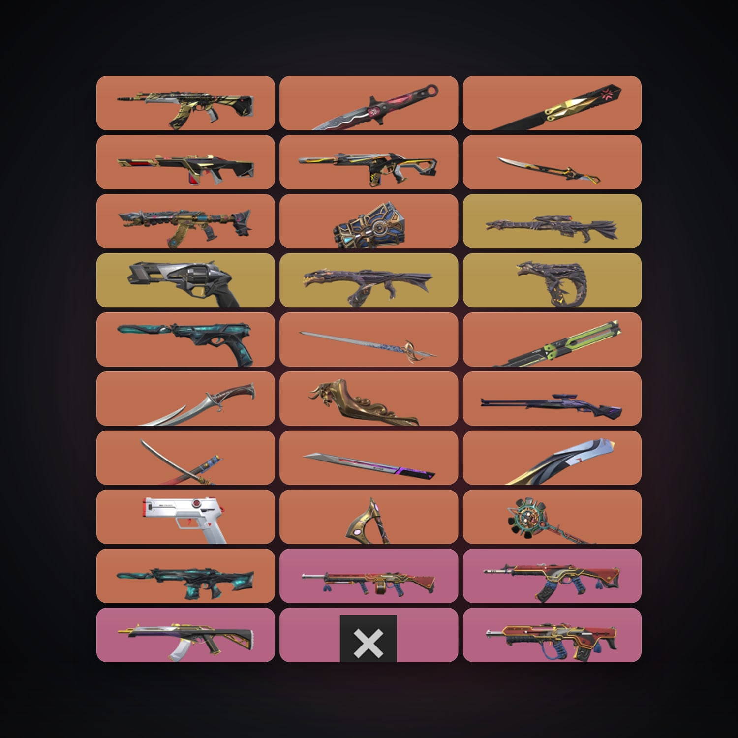 EU Silver 2 locker — 13 knives, 128 skins, lvl 305 — HabibiAccounts