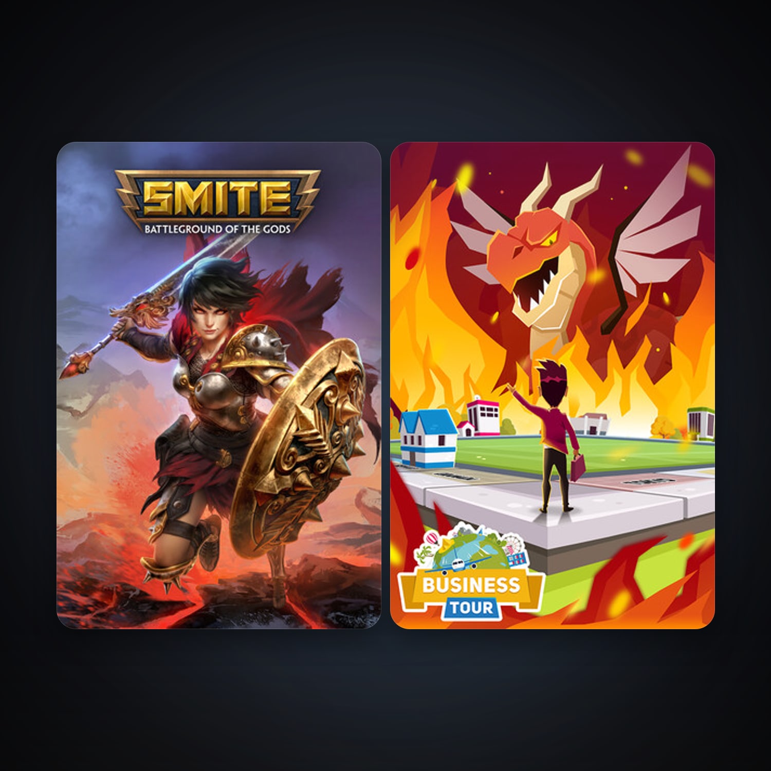 SMITE + Business Tour - Board Game with Online Multiplayer, 2 games, clean — HabibiAccounts