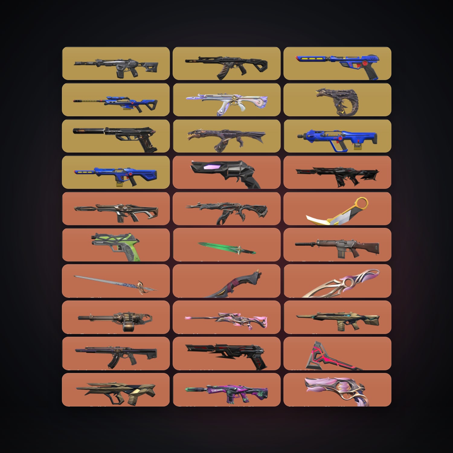 BR Plat 2 locker — 44 knives, 427 skins, lvl 632 — HabibiAccounts