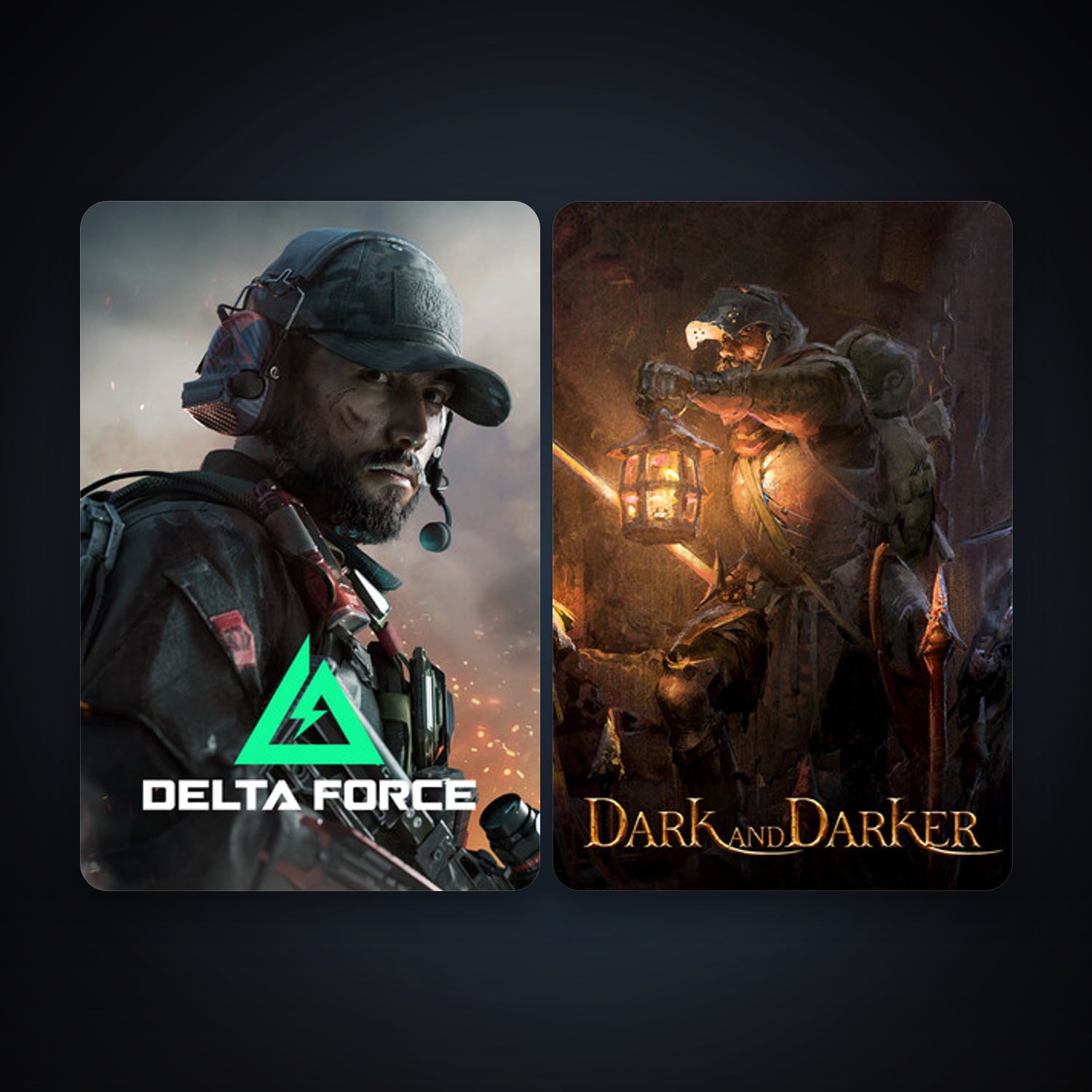 Dark and Darker + Delta Force: Hawk Ops, 3 games, clean — HabibiAccounts