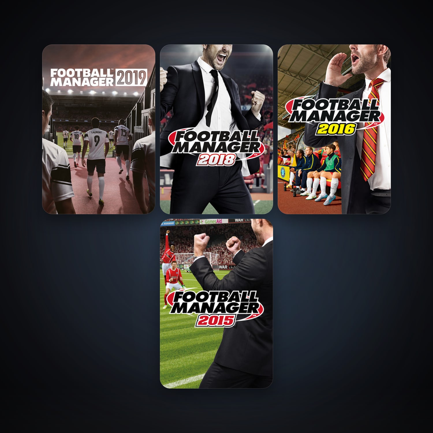 Steam account: Football Manager 2015 + Football Manager 2016, 7 games, clean — HabibiAccounts