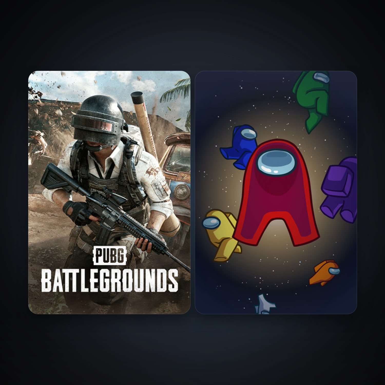 PUBG: BATTLEGROUNDS + Among Us, 2 games, clean — HabibiAccounts