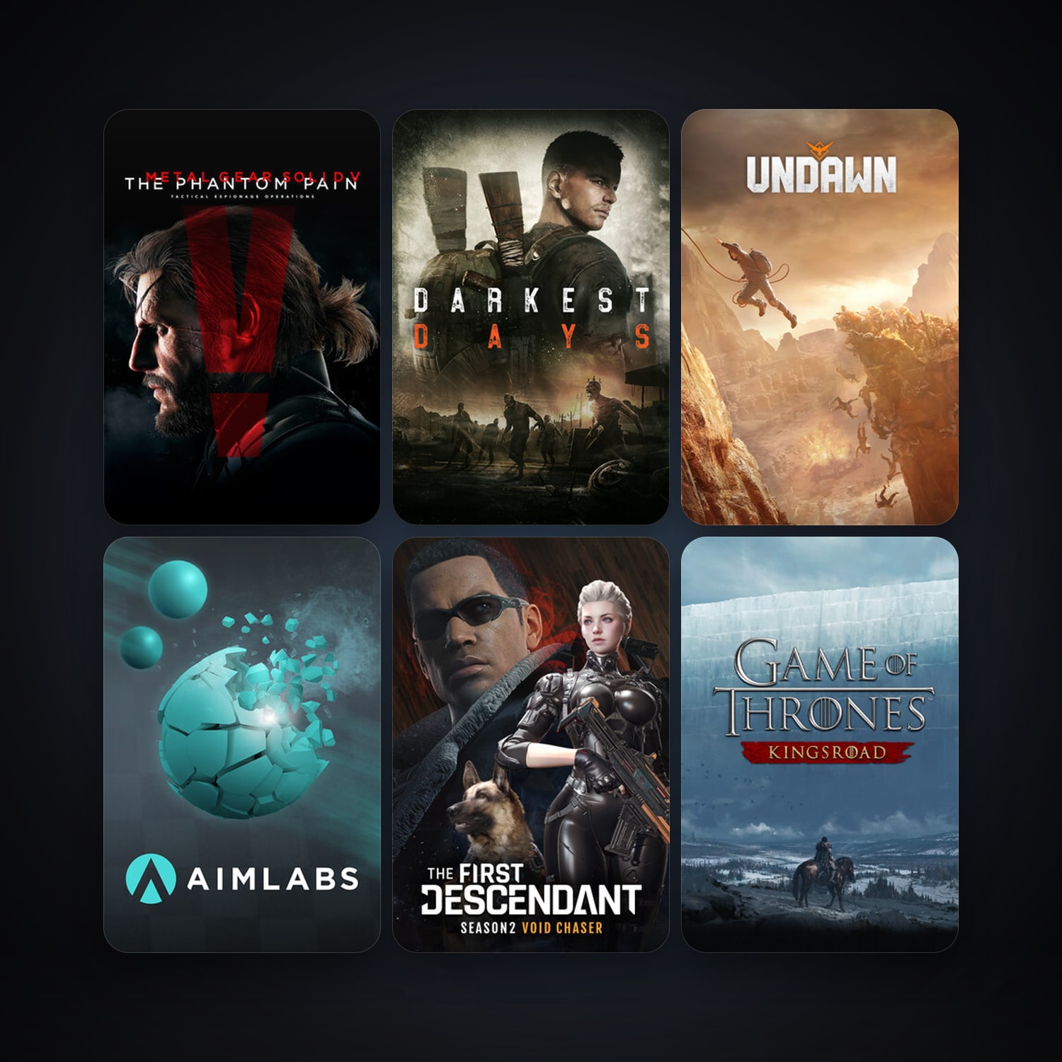 METAL GEAR SOLID V: THE PHANTOM PAIN + Aimlabs, 11 games, clean — HabibiAccounts