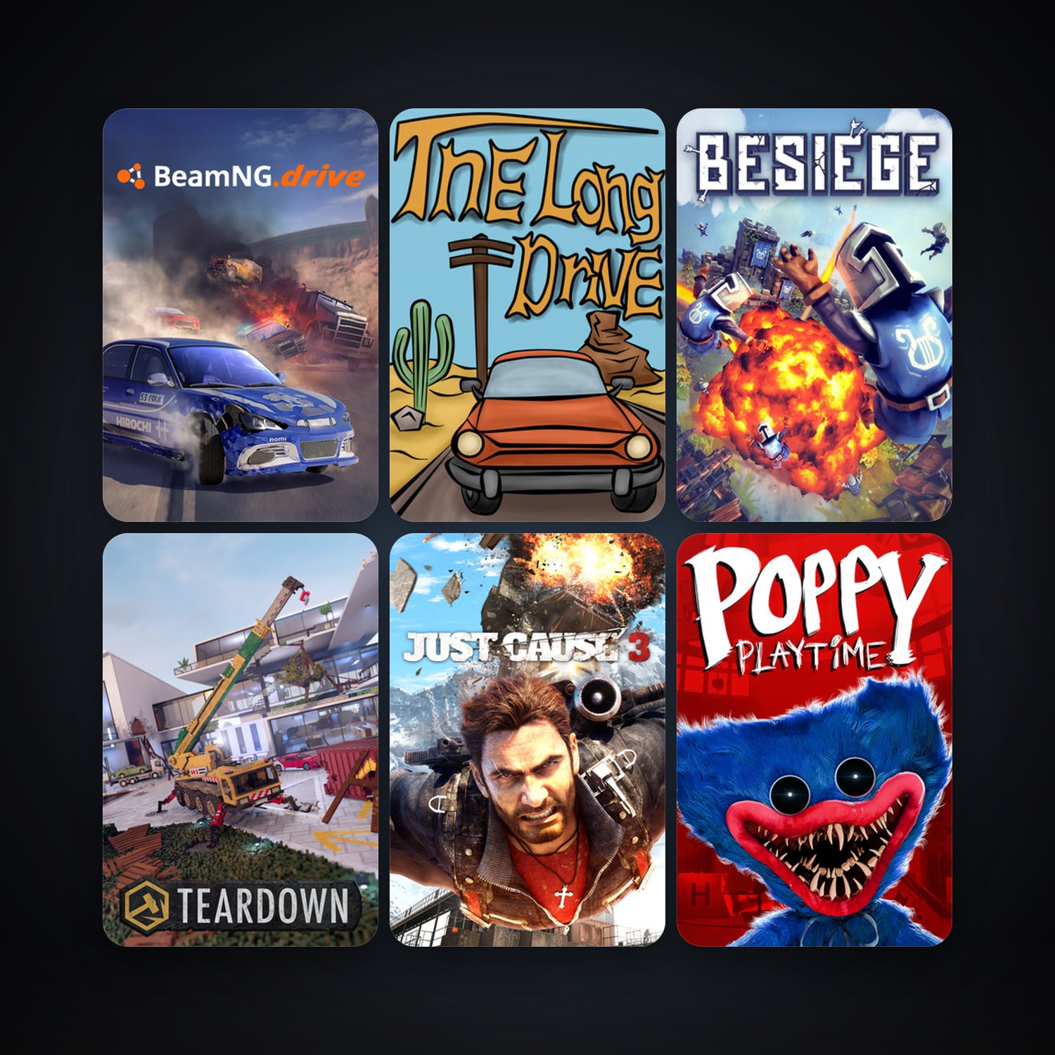 Just Cause 3 + BeamNG.drive, 18 games, clean — HabibiAccounts