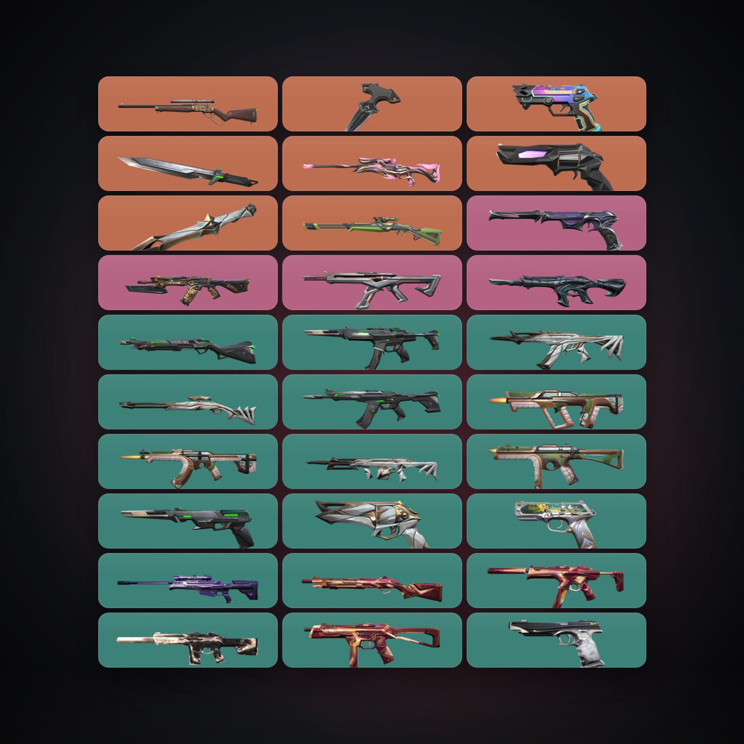 BR Plat 1 locker — 3 knives, 45 skins, lvl 67 — HabibiAccounts