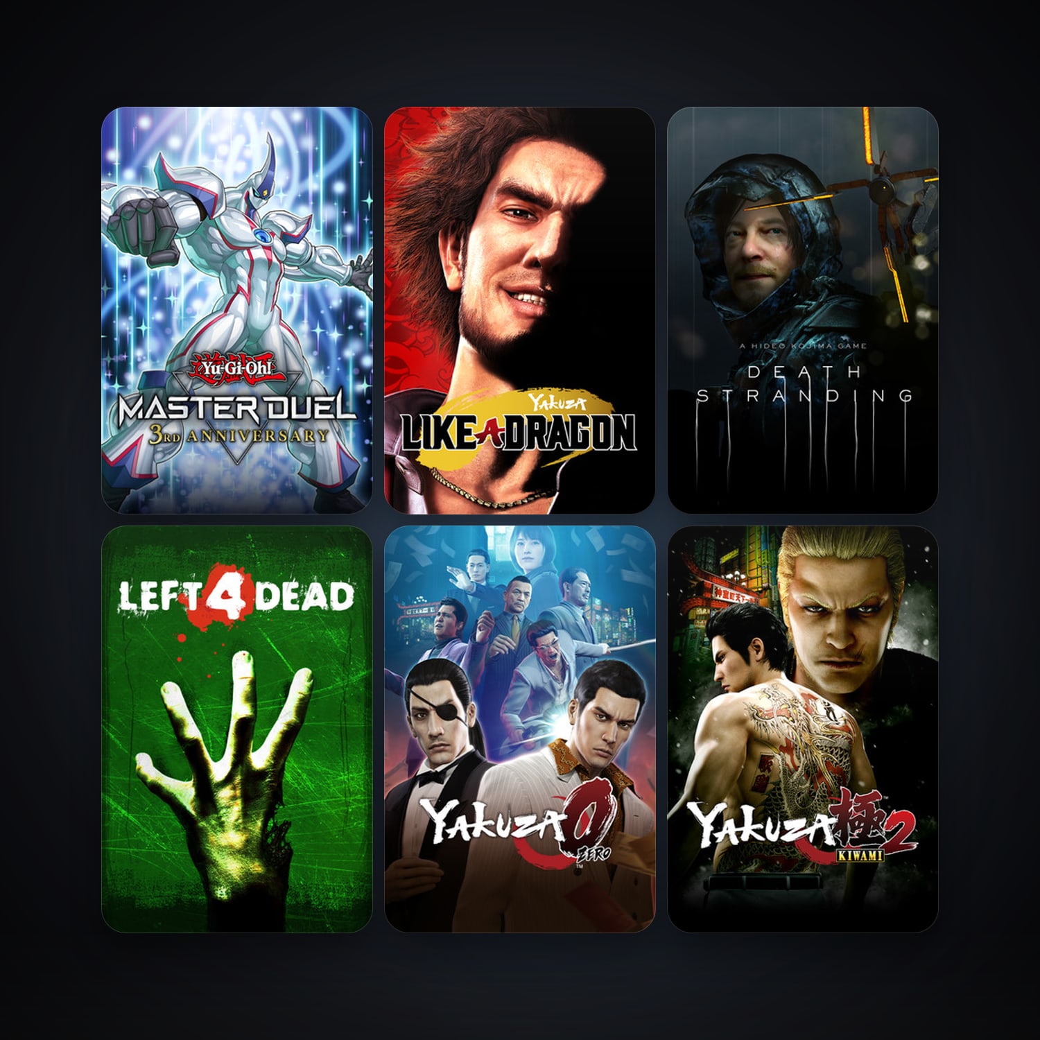 Left 4 Dead + Yakuza 0, 9 games, Steam 10, clean — HabibiAccounts