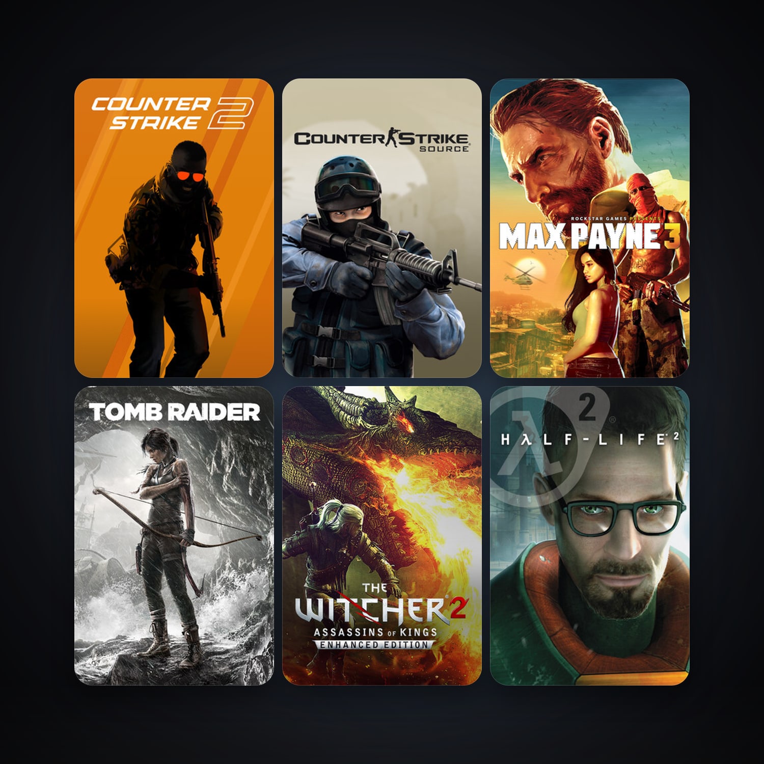 Counter-Strike + Half-Life 2, 54 games, Steam 11, clean — HabibiAccounts