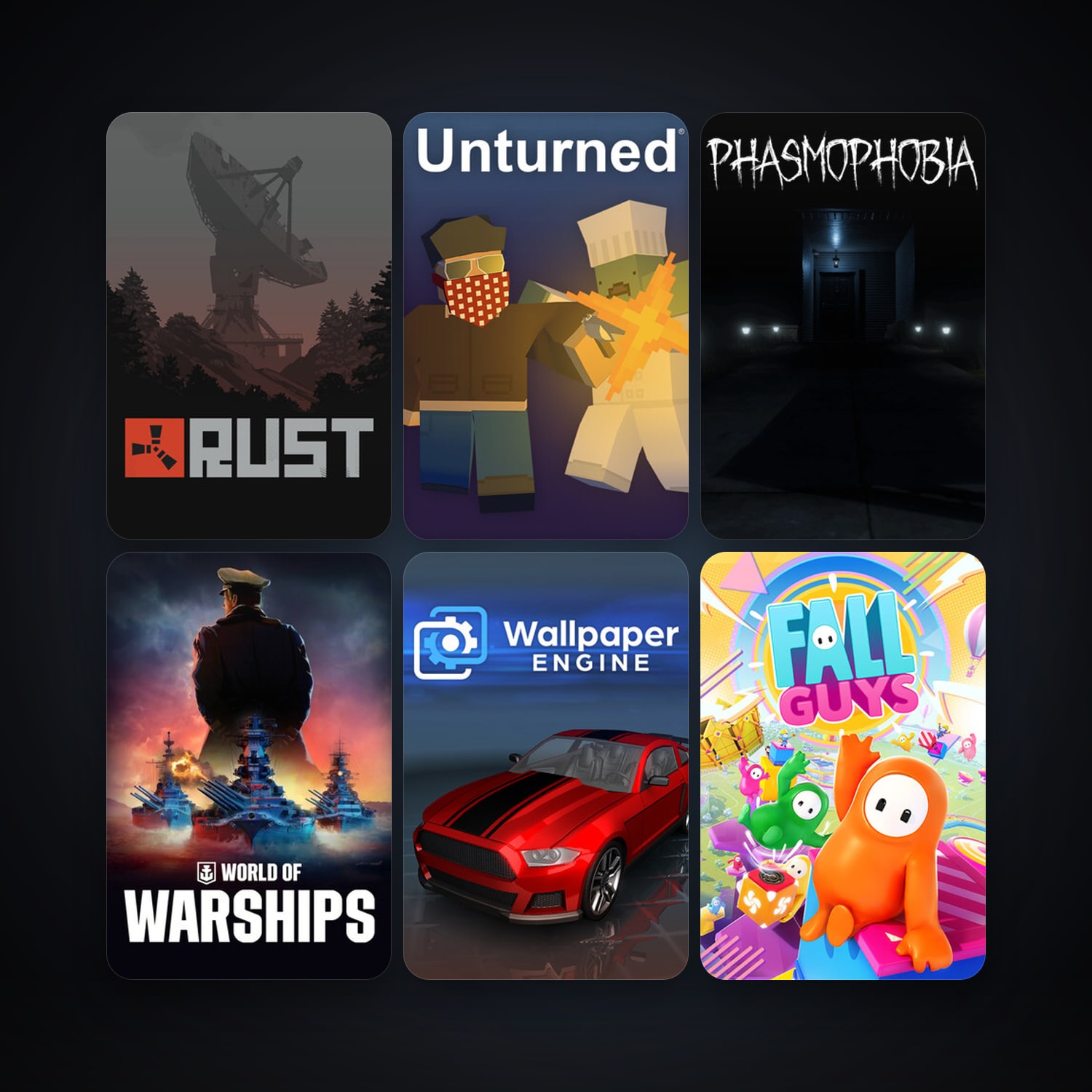 Rust + Subnautica, 28 games, clean — HabibiAccounts