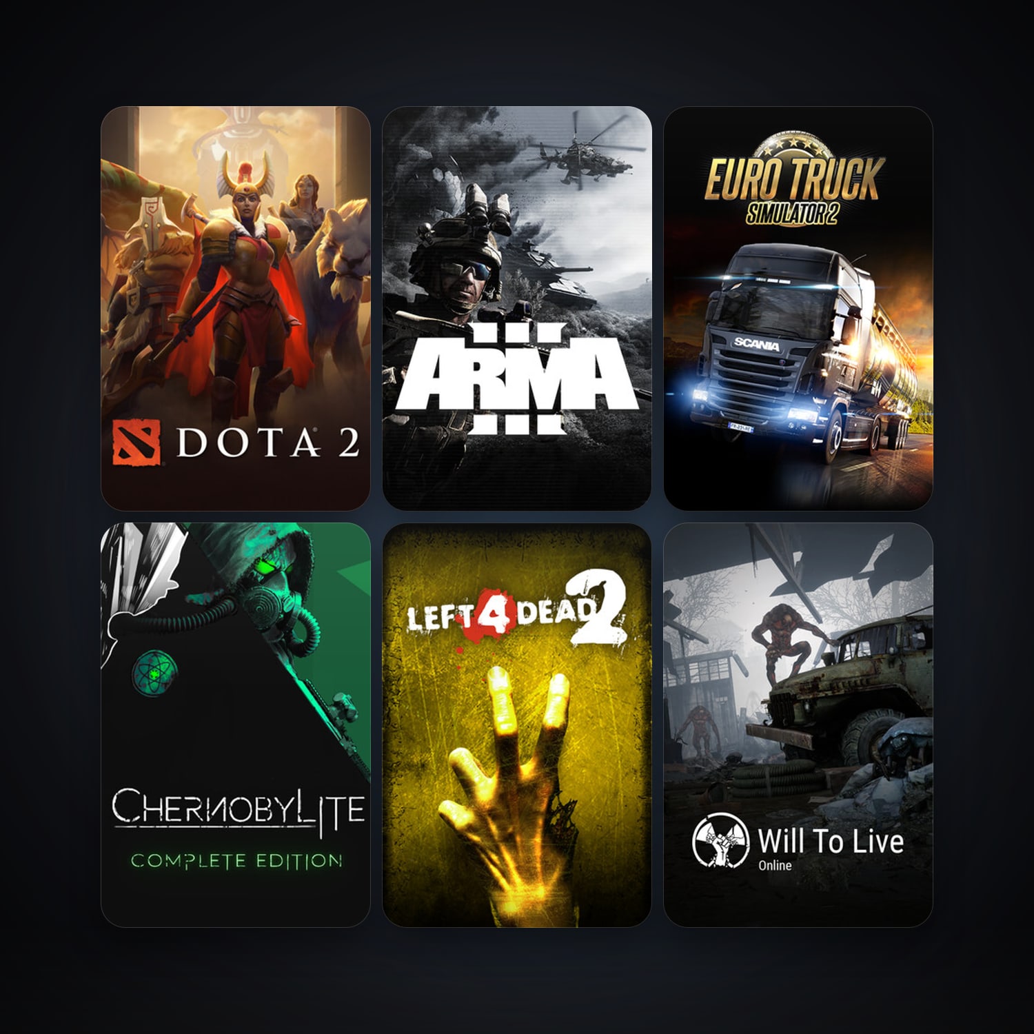 Left 4 Dead 2 + Dota 2, 10 games, clean — HabibiAccounts