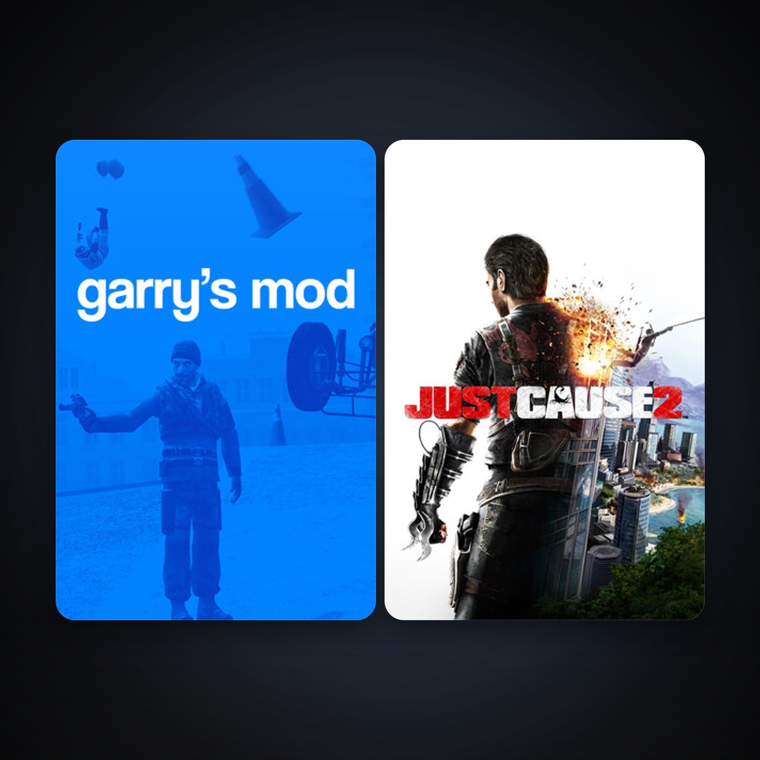 Garry's Mod + Just Cause 2, 2 games, clean — HabibiAccounts