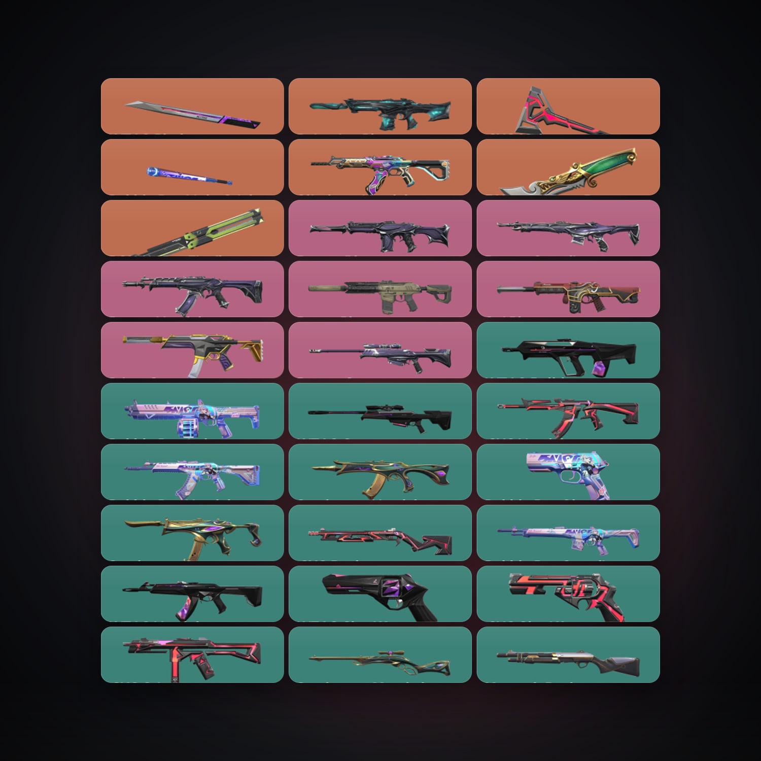 NA Silver 3 locker — 5 knives, 69 skins, lvl 183 — HabibiAccounts