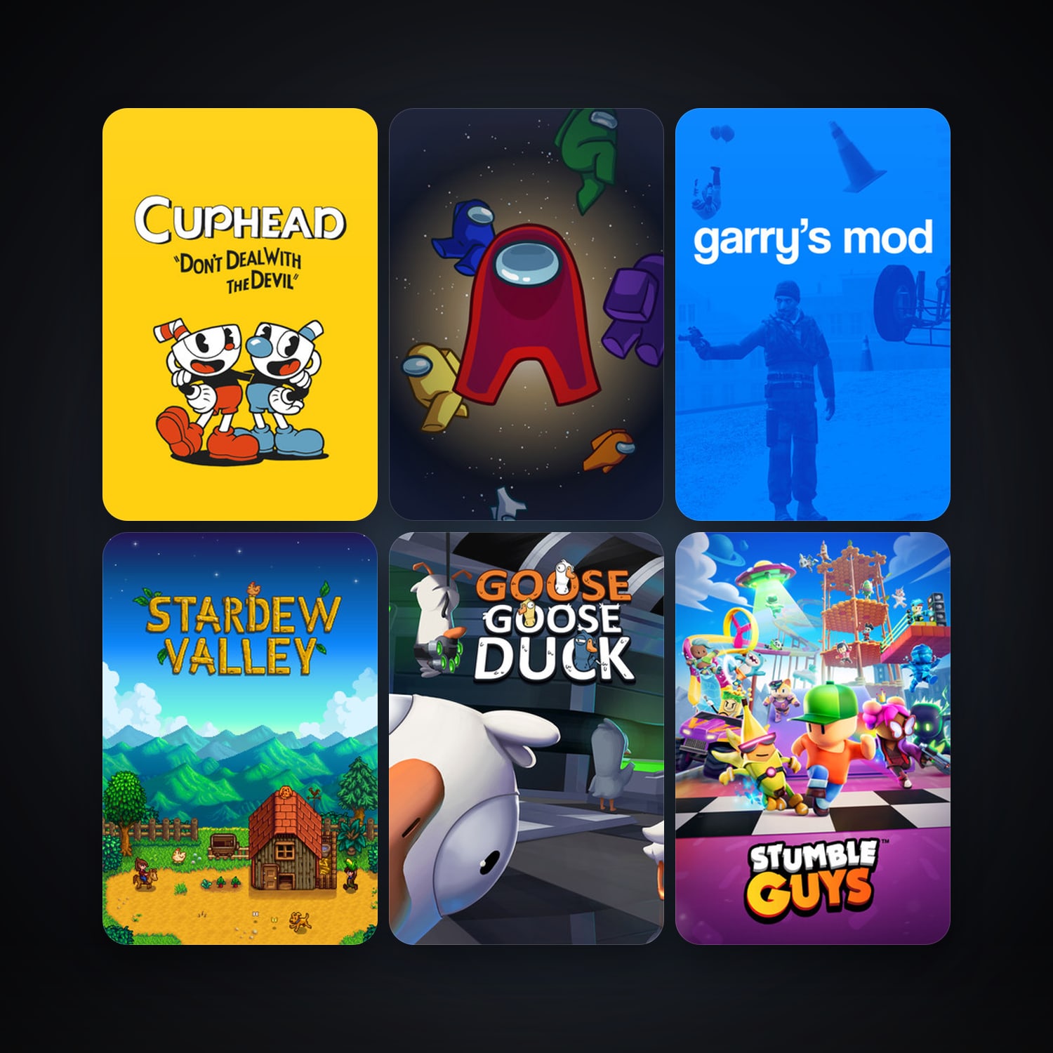 Garry's Mod + Cuphead, 28 games, clean — HabibiAccounts