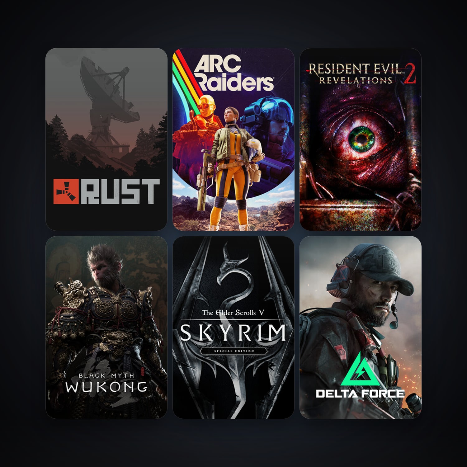 Rust + Resident Evil Revelations 2, 14 games, clean — HabibiAccounts