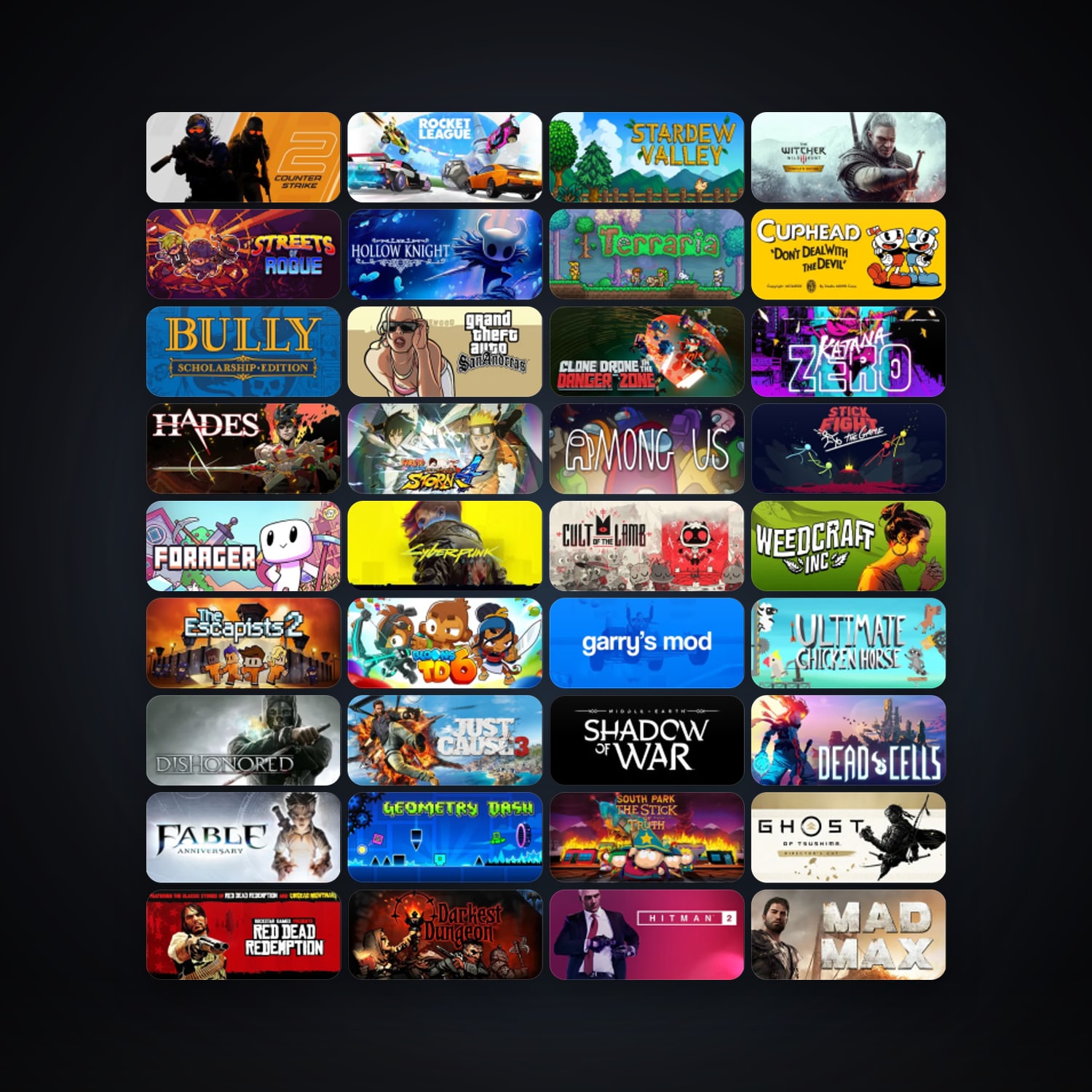 CS2 Prime + Terraria, 302 games, Steam 82, clean — HabibiAccounts